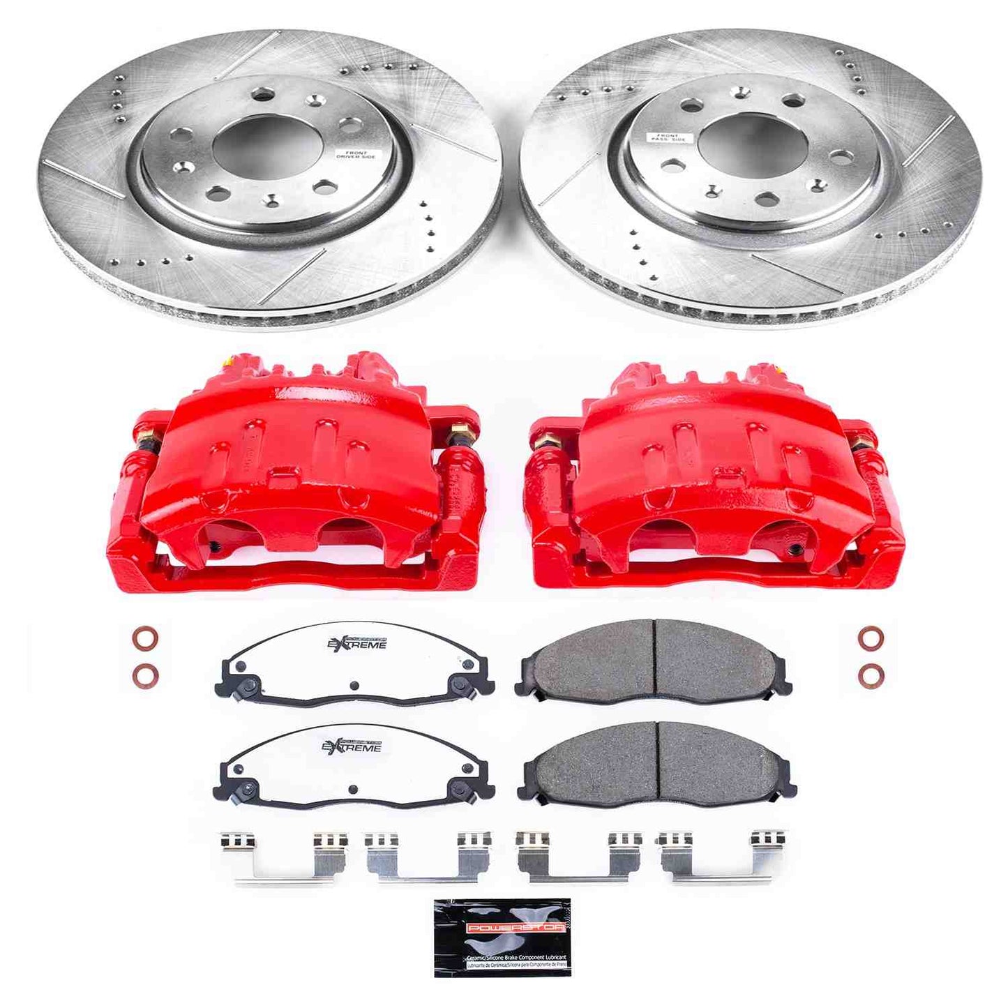 PowerStop Power Stop 03-05 Cadillac CTS Front Z26 Street Warrior Brake Kit w/Calipers KC1423-26