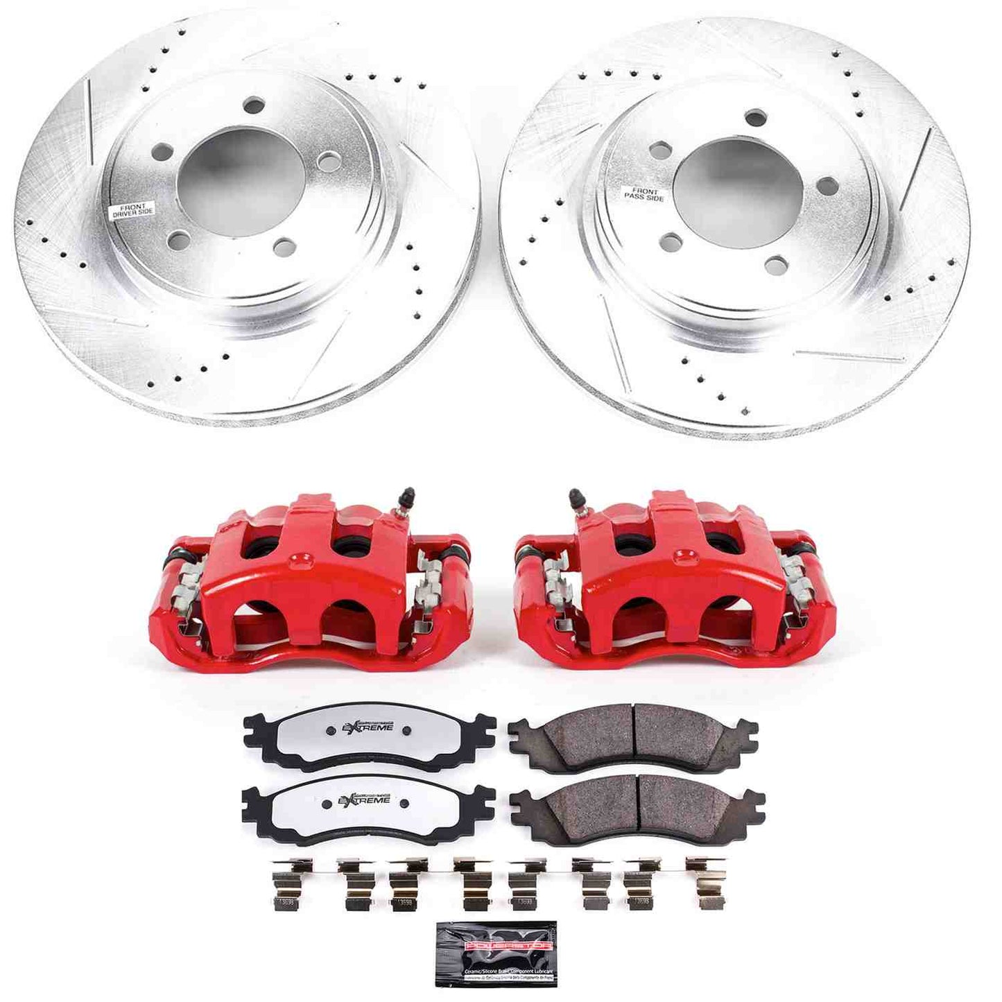 PowerStop Power Stop 06-10 Ford Explorer Front Z36 Truck & Tow Brake Kit w/Calipers KC1441-36