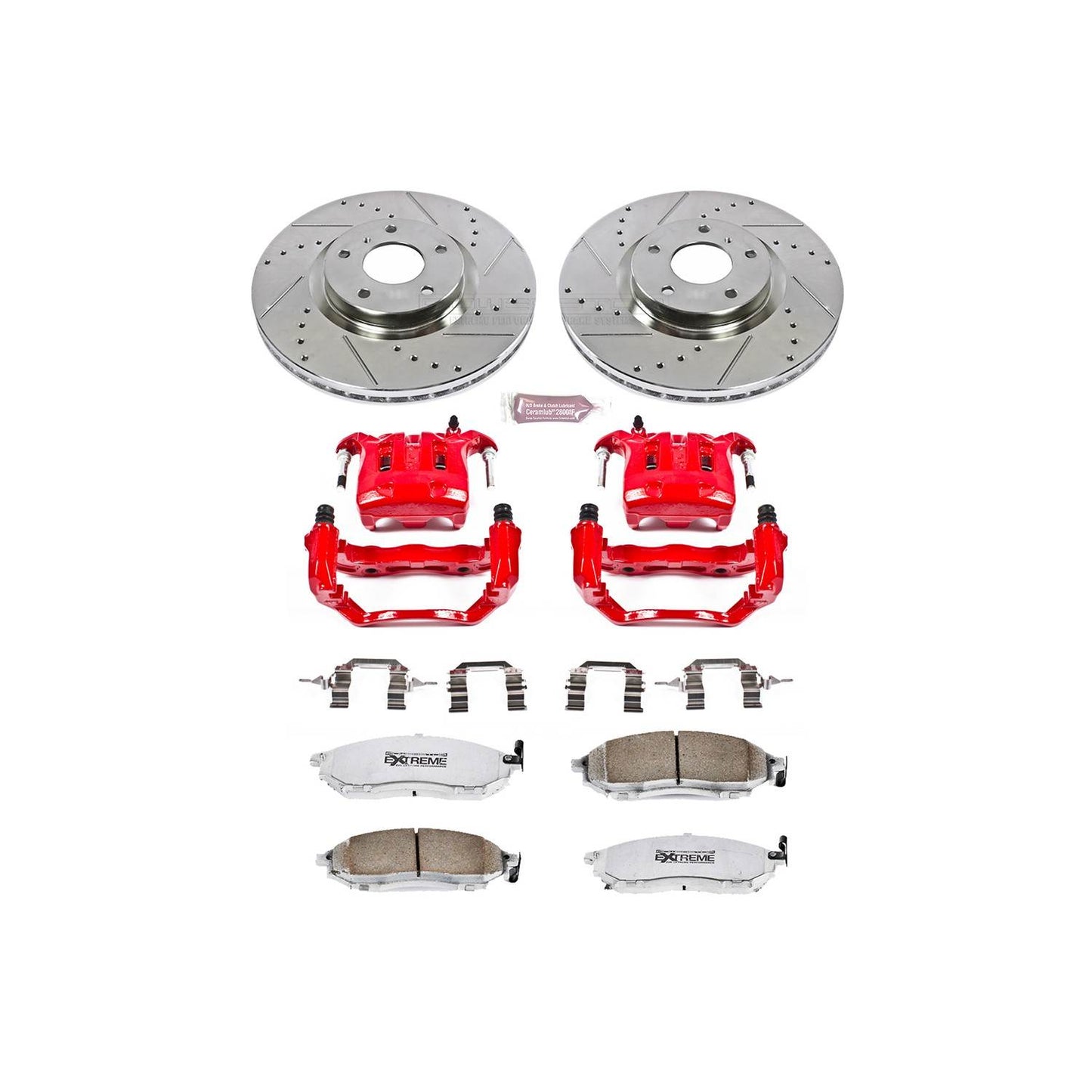 PowerStop Power Stop 03-04 Infiniti M45 Front Z26 Street Warrior Brake Kit w/Calipers KC152-26