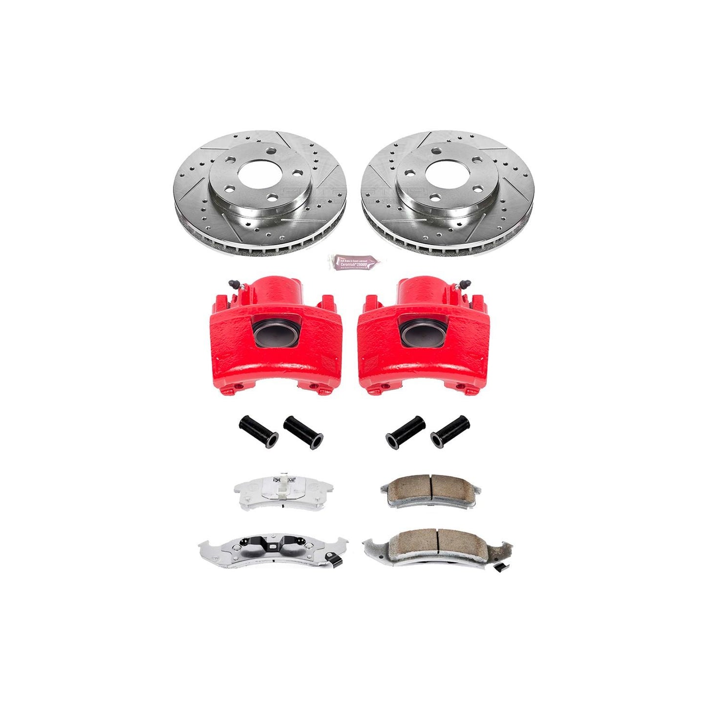 PowerStop Power Stop 94-99 Buick LeSabre Front Z26 Street Warrior Brake Kit w/Calipers KC1534-26