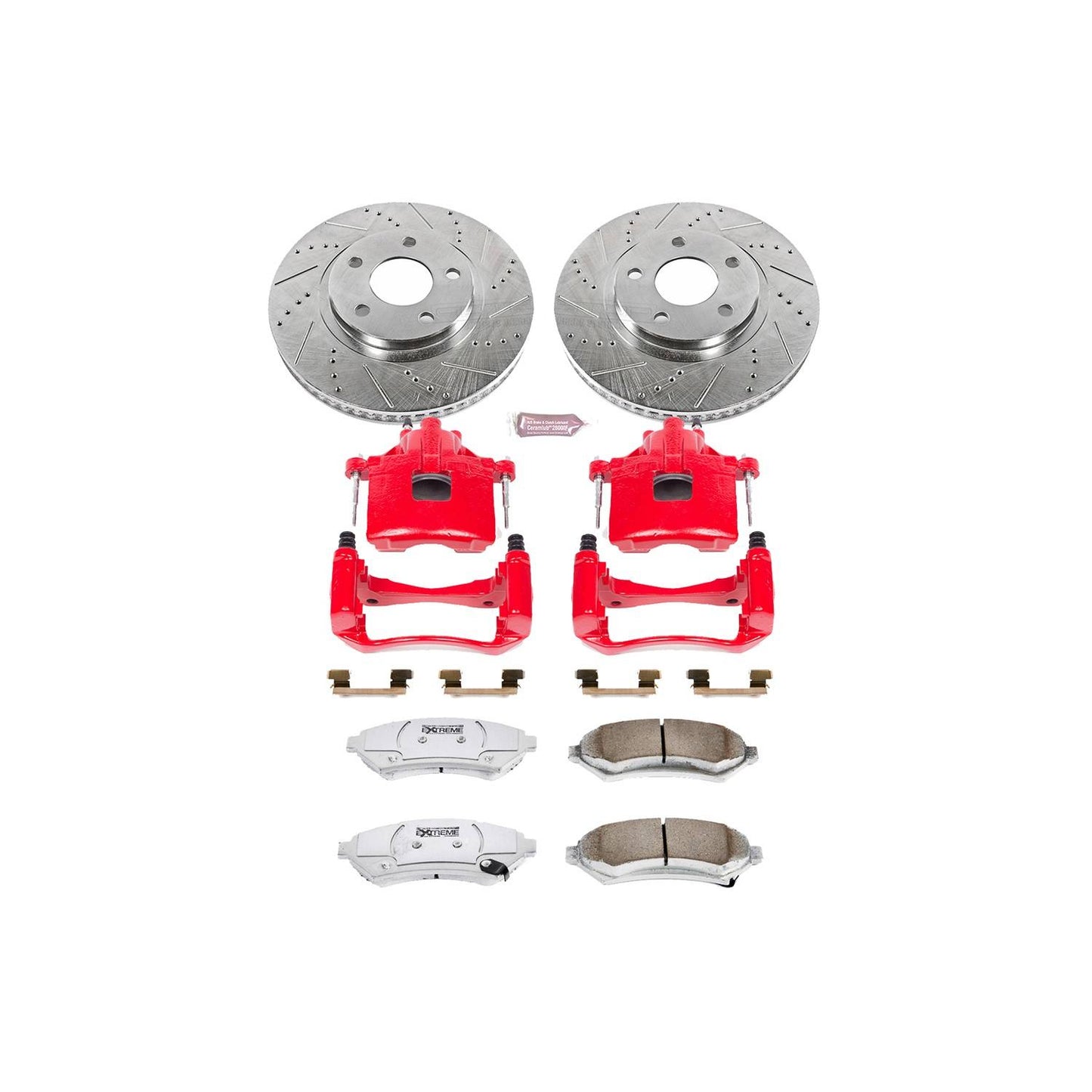 PowerStop Power Stop 00-04 Buick LeSabre Front Z26 Street Warrior Brake Kit w/Calipers KC1542-26