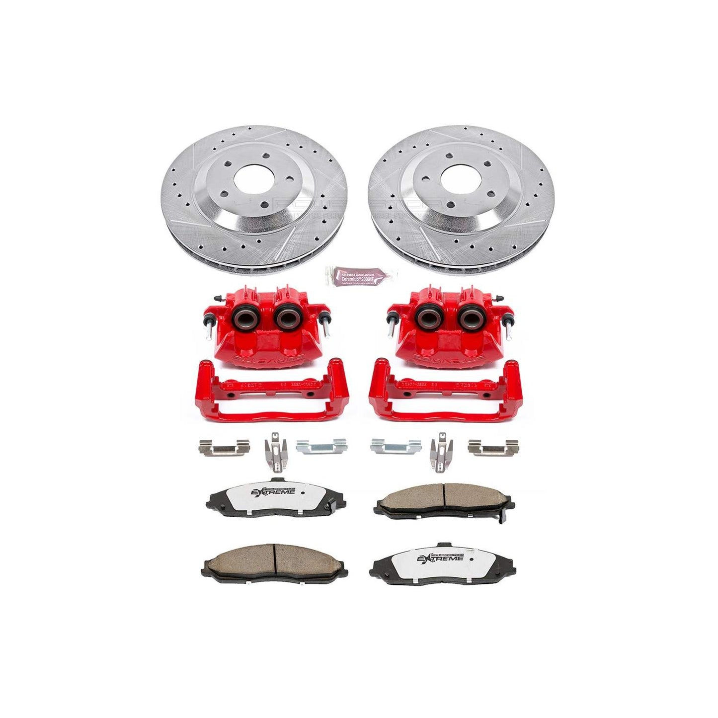 PowerStop Power Stop 97-04 Chevrolet Corvette Front Z26 Street Warrior Brake Kit w/Calipers KC1559-26