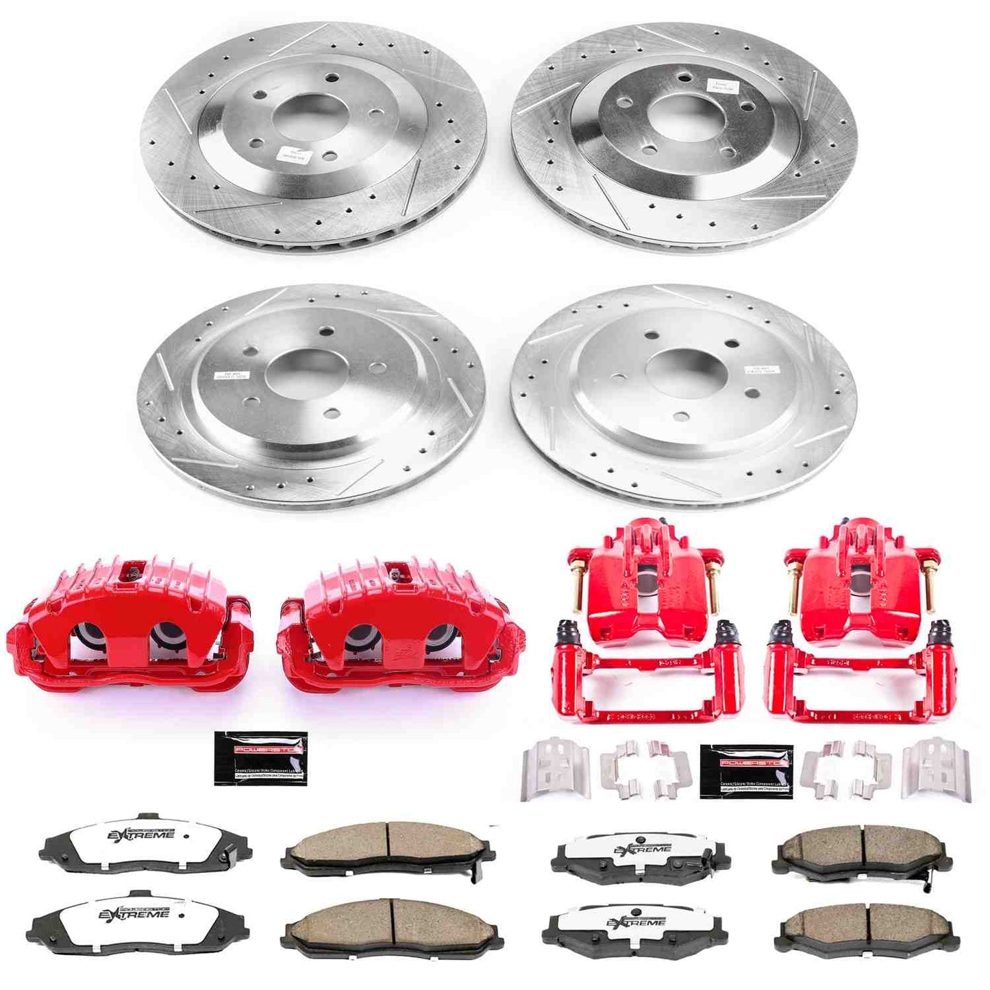 PowerStop Power Stop 97-04 Chevrolet Corvette Z26 Street Kit w/ Calipers - Front and Rear KC1560B-26