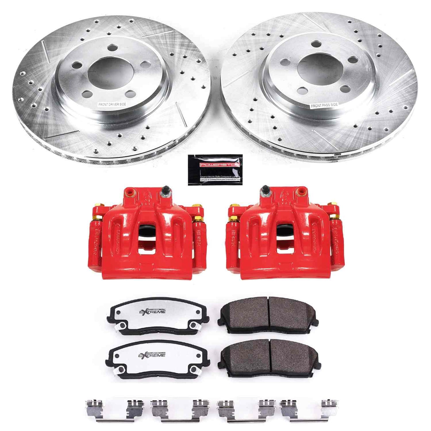 PowerStop Power Stop 12-19 Chrysler 300 Front Z26 Street Warrior Brake Kit w/Calipers KC1714A-26