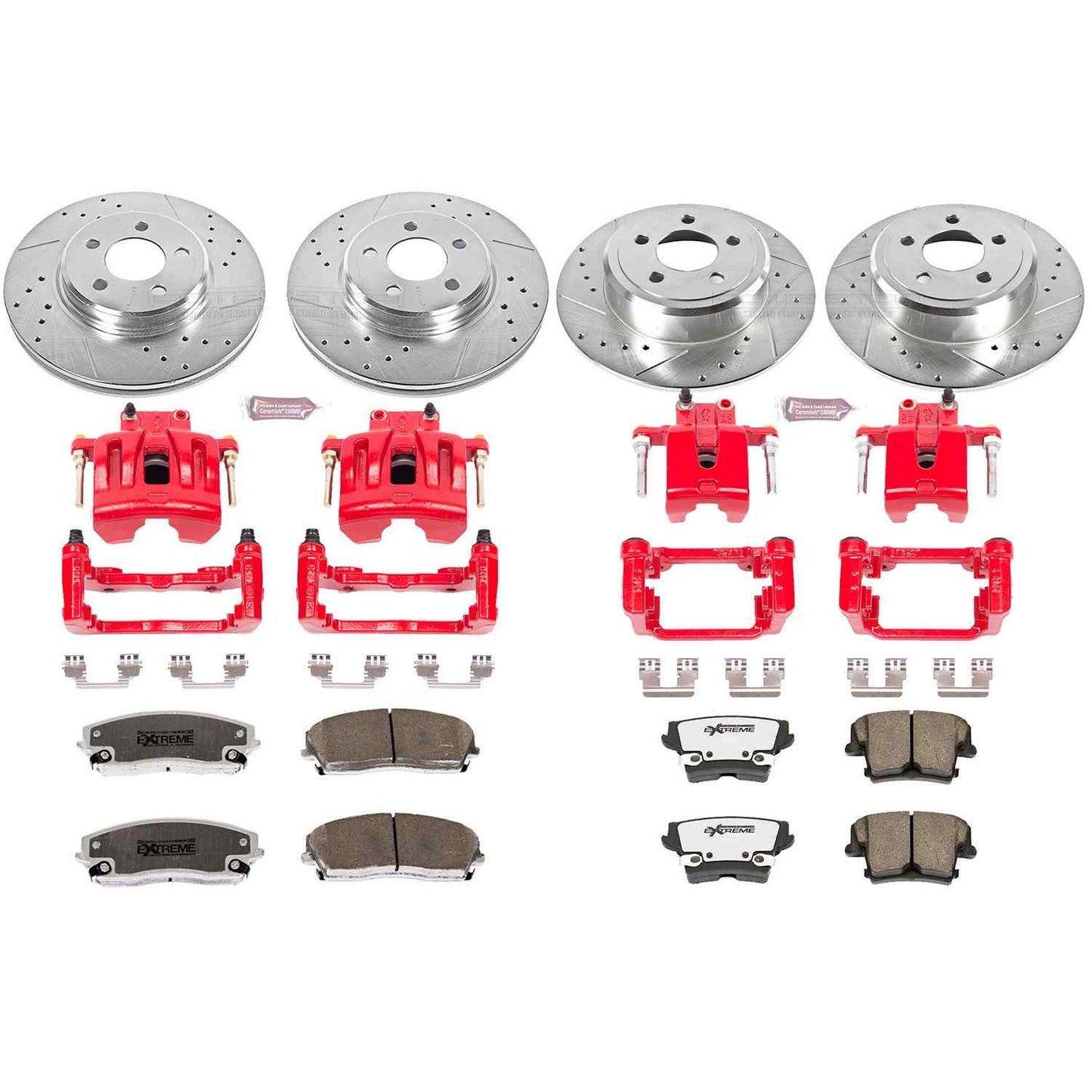 PowerStop Power Stop 05-11 Chrysler 300 Z26 Street Kit w/ Calipers - Front and Rear KC1715-26