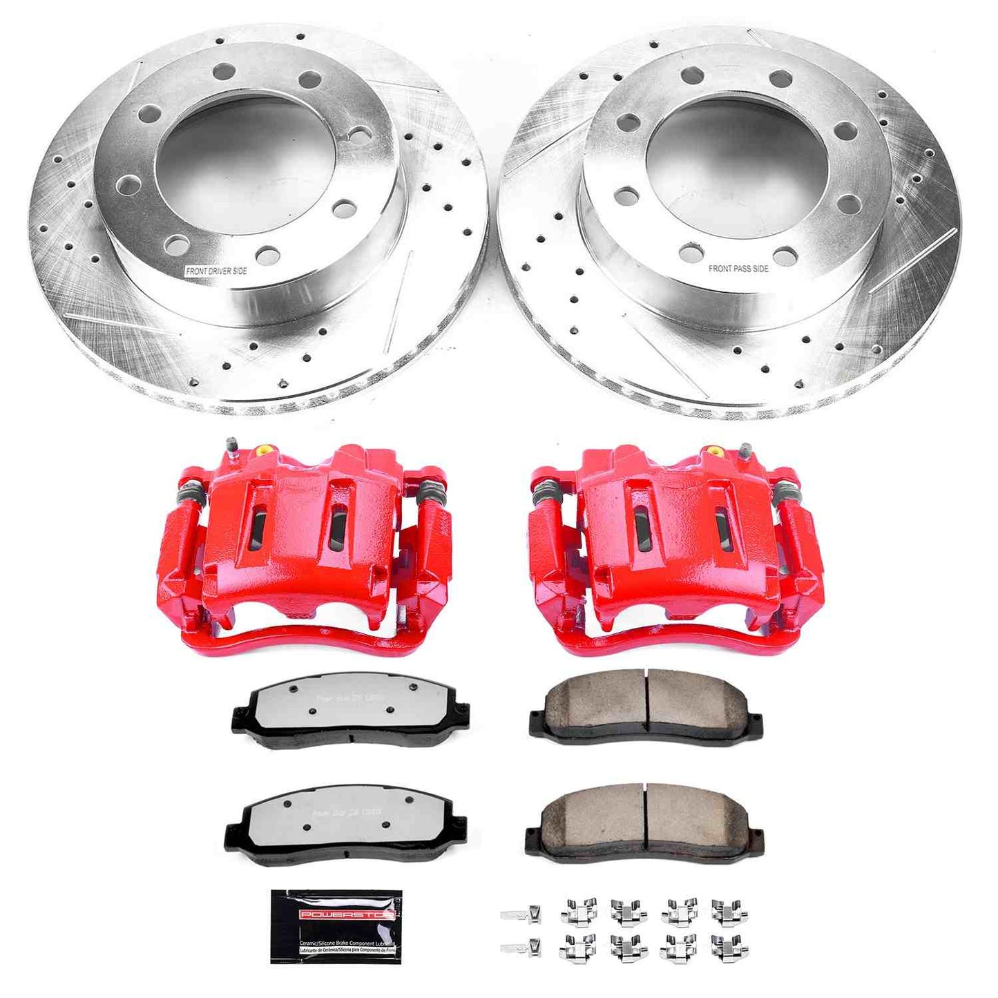 PowerStop Power Stop 05-08 Ford F-250 Super Duty Front Z36 Truck & Tow Brake Kit w/Calipers KC1781-36