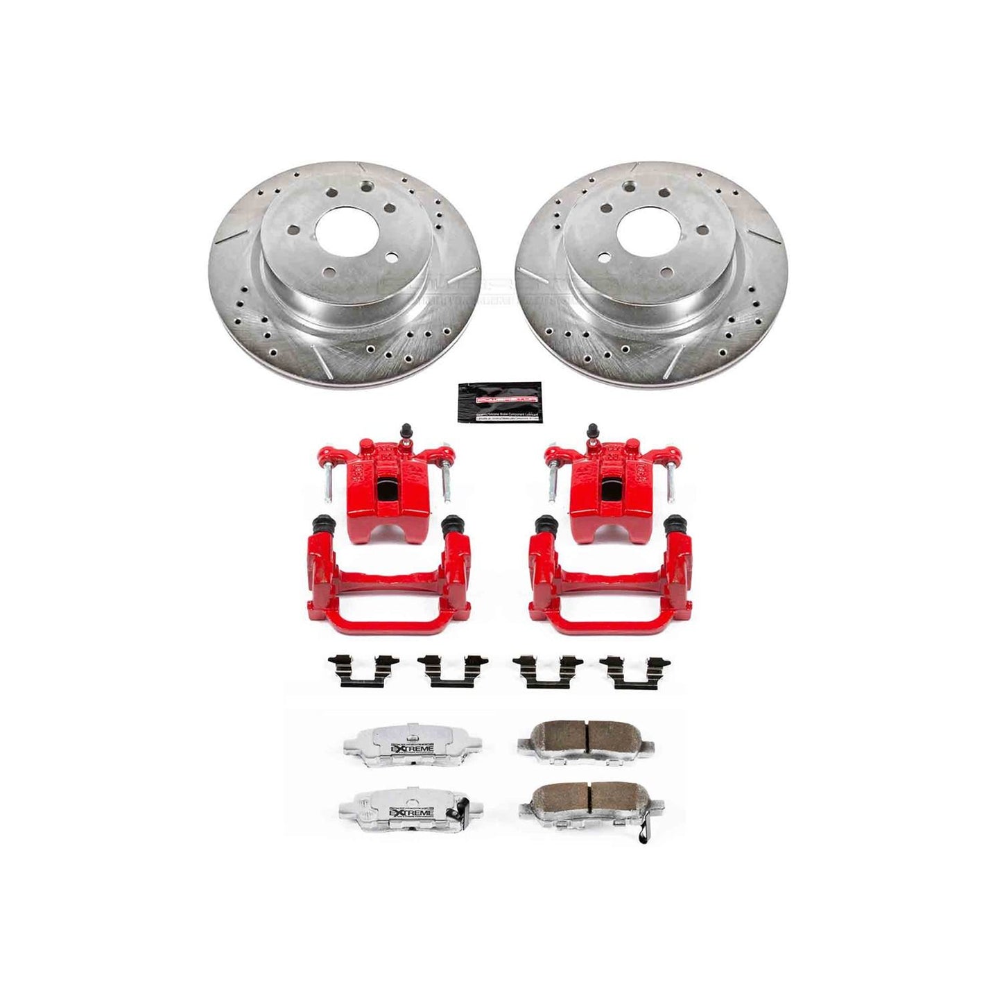 PowerStop Power Stop 05-08 Infiniti G35 Rear Z26 Street Warrior Brake Kit w/Calipers KC179-26