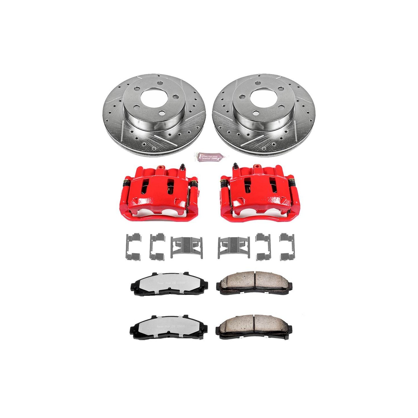 PowerStop Power Stop 95-01 Ford Explorer Front Z36 Truck & Tow Brake Kit w/Calipers KC1860-36