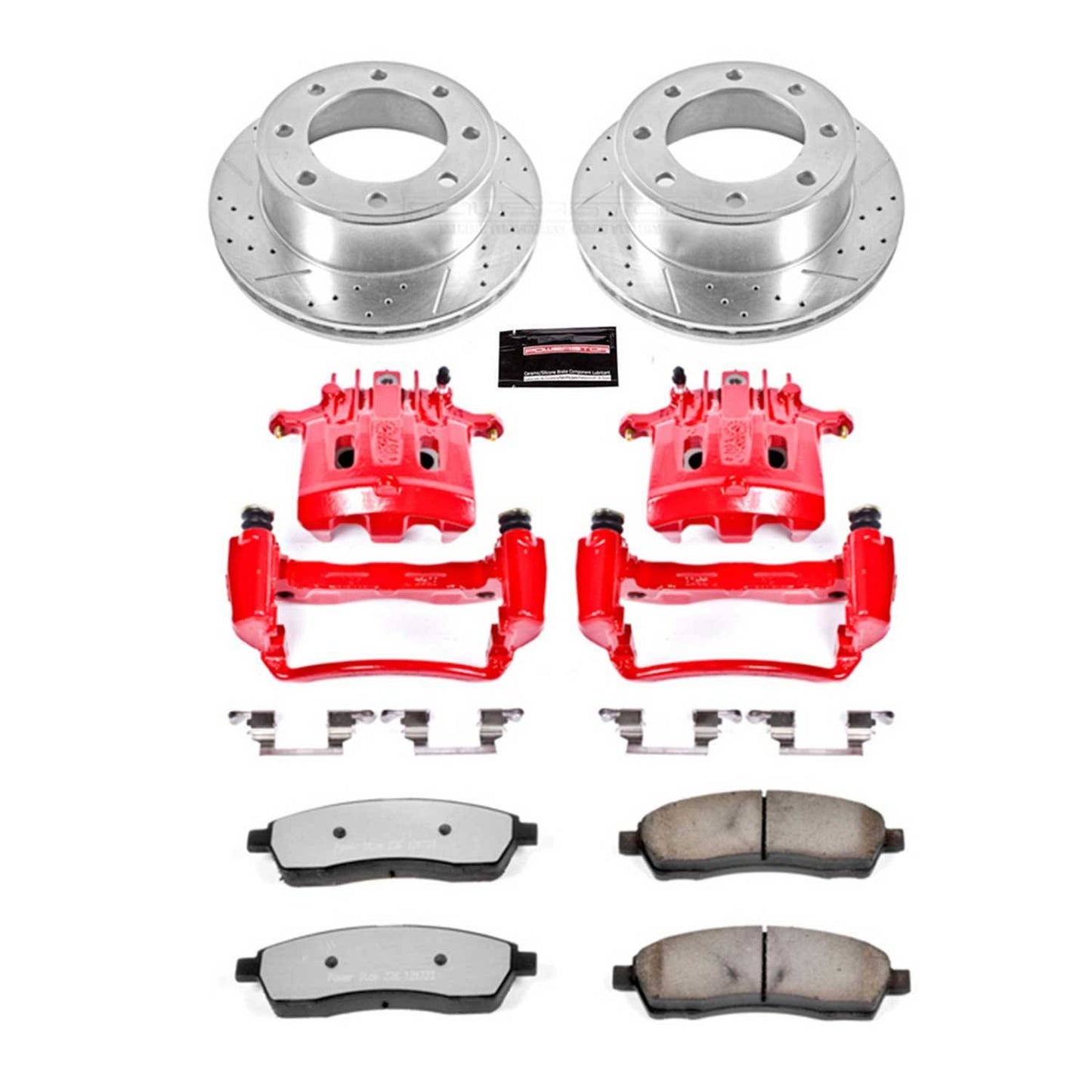 PowerStop Power Stop 2000 Ford Excursion Rear Z36 Truck & Tow Brake Kit w/Calipers KC1890-36