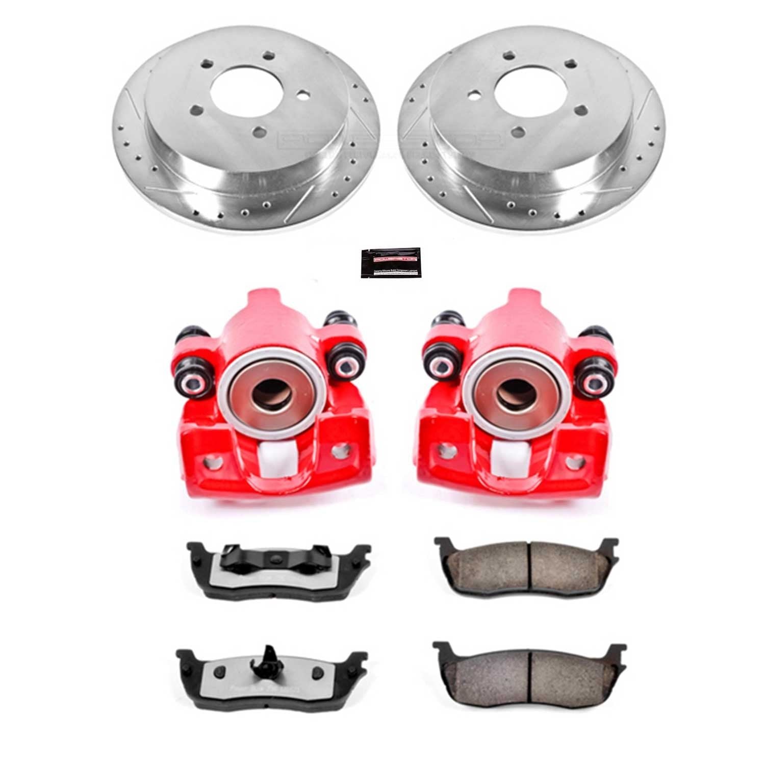 PowerStop Power Stop 00-02 Ford Expedition Rear Z36 Truck & Tow Brake Kit w/Calipers KC1913-36