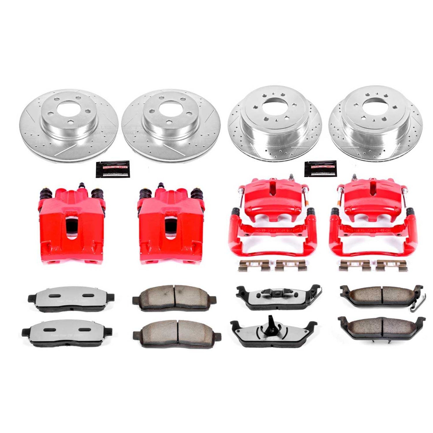 PowerStop Power Stop 2004 Ford F-150 Z36 Truck and Tow Kit w/ Calipers - Front and Rear KC1944-36
