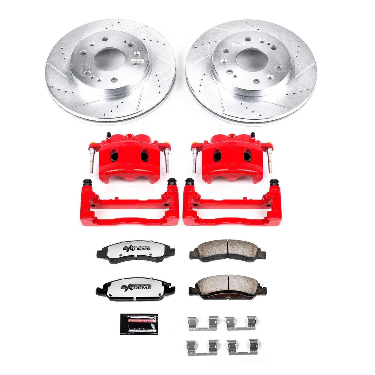 PowerStop Power Stop 08-19 Cadillac Escalade Front Z36 Truck & Tow Brake Kit w/Calipers KC2069-36