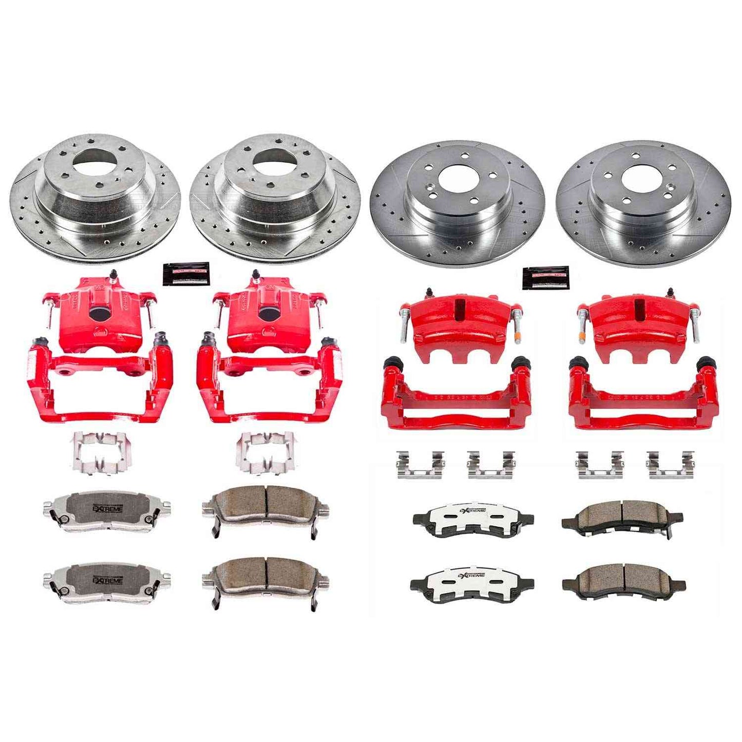 PowerStop Power Stop 06-07 Buick Rainier Z26 Street Kit w/ Calipers - Front and Rear KC2085B-26