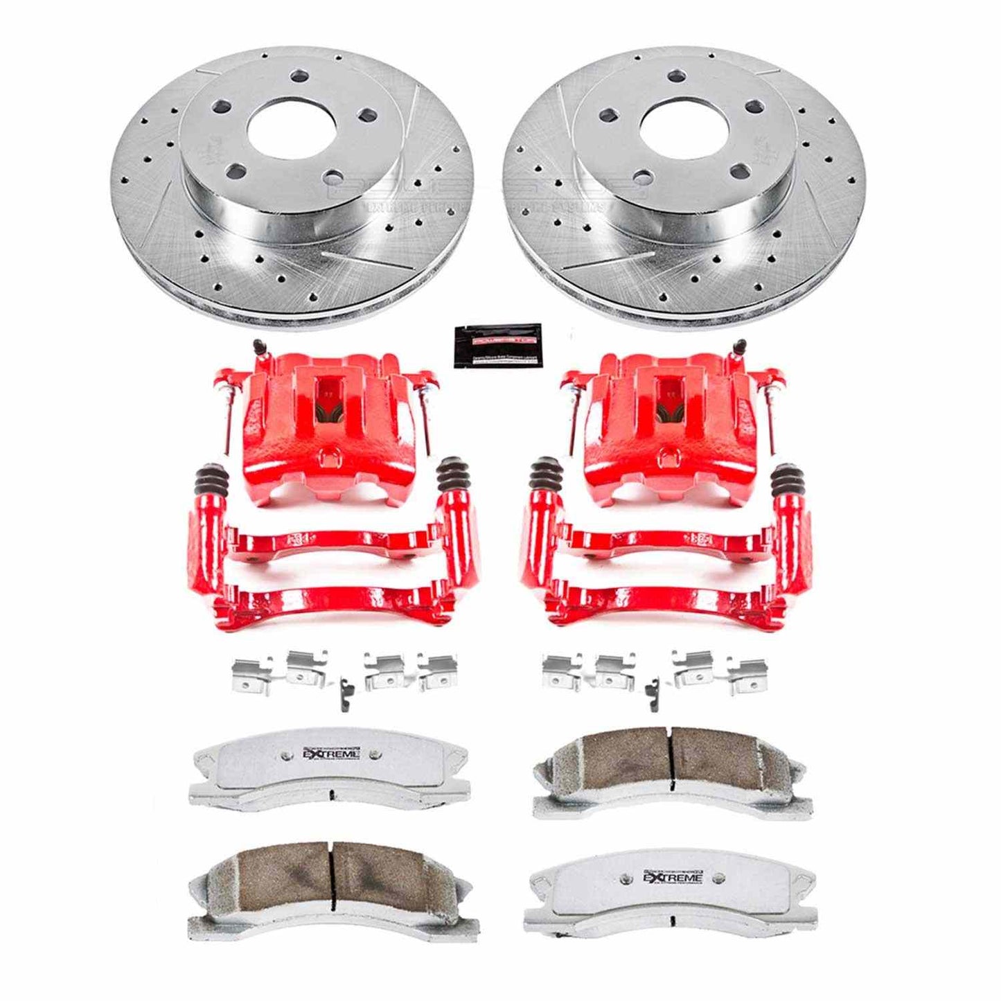 PowerStop Power Stop 99-04 Jeep Grand Cherokee Front Z26 Street Warrior Brake Kit w/Calipers KC2149-26