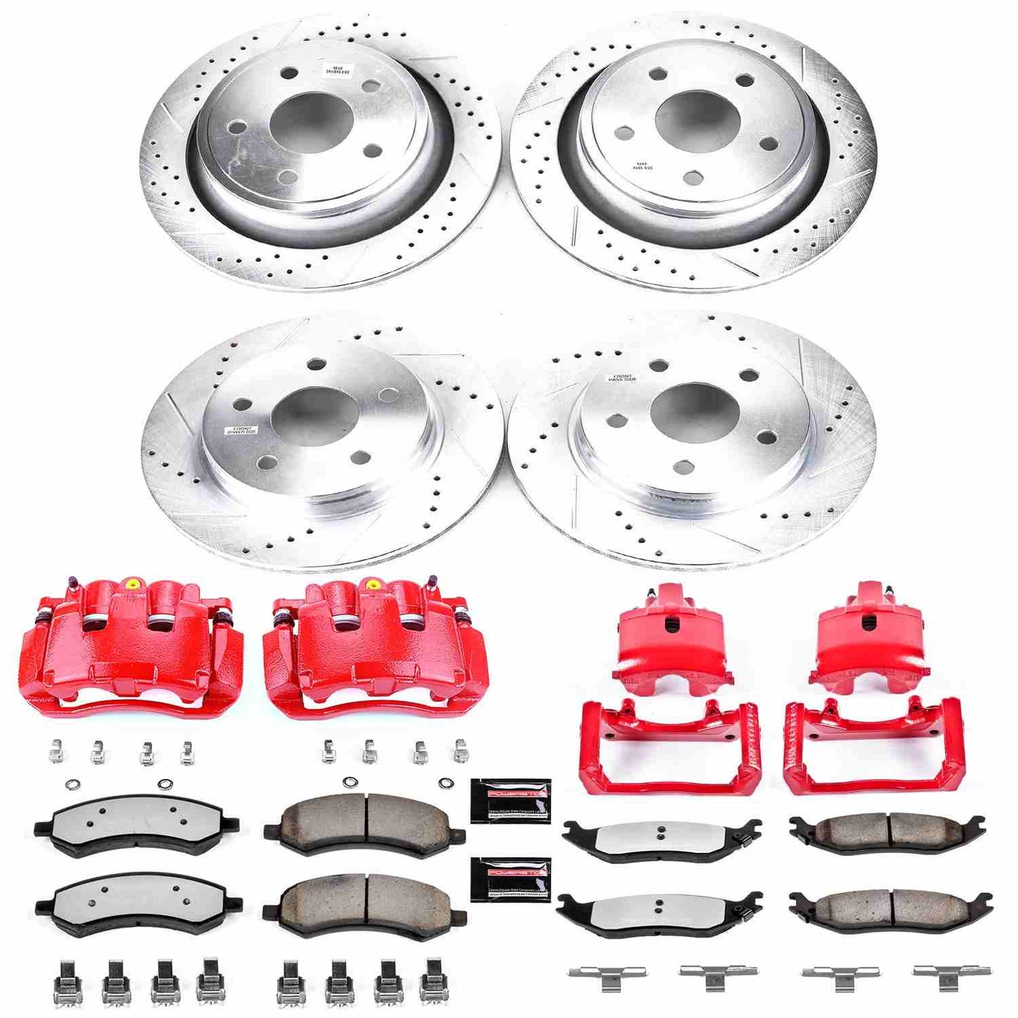 PowerStop Power Stop 07-09 Chrysler Aspen Z36 Truck and Tow Kit w/ Calipers - Front and Rear KC2164A-36