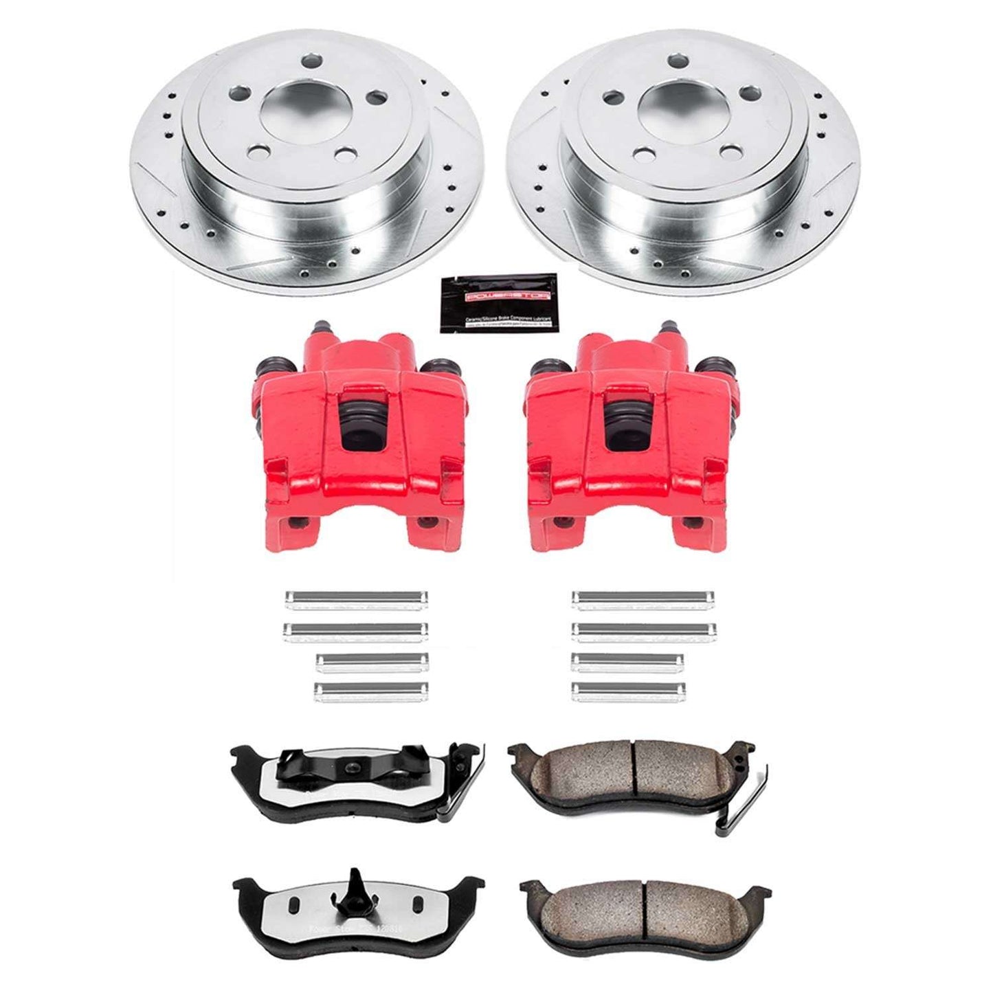PowerStop Power Stop 03-07 Jeep Liberty Rear Z36 Truck & Tow Brake Kit w/Calipers KC2197-36