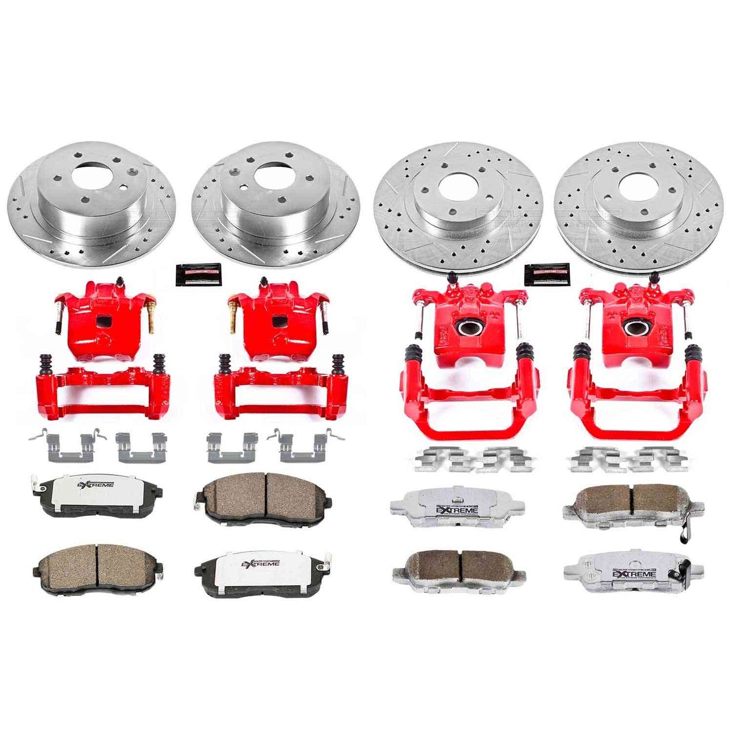 PowerStop Power Stop 02-06 Nissan Altima Z26 Street Kit w/ Calipers - Front and Rear KC2283-26