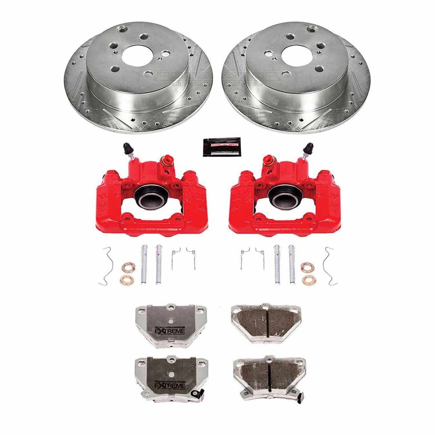 PowerStop Power Stop 03-06 Pontiac Vibe Rear Z26 Street Warrior Brake Kit w/Calipers KC2318-26
