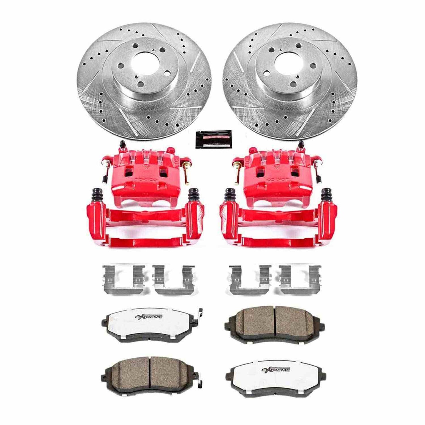 PowerStop Power Stop 05-06 Saab 9-2X Front Z26 Street Warrior Brake Kit w/Calipers KC2373-26