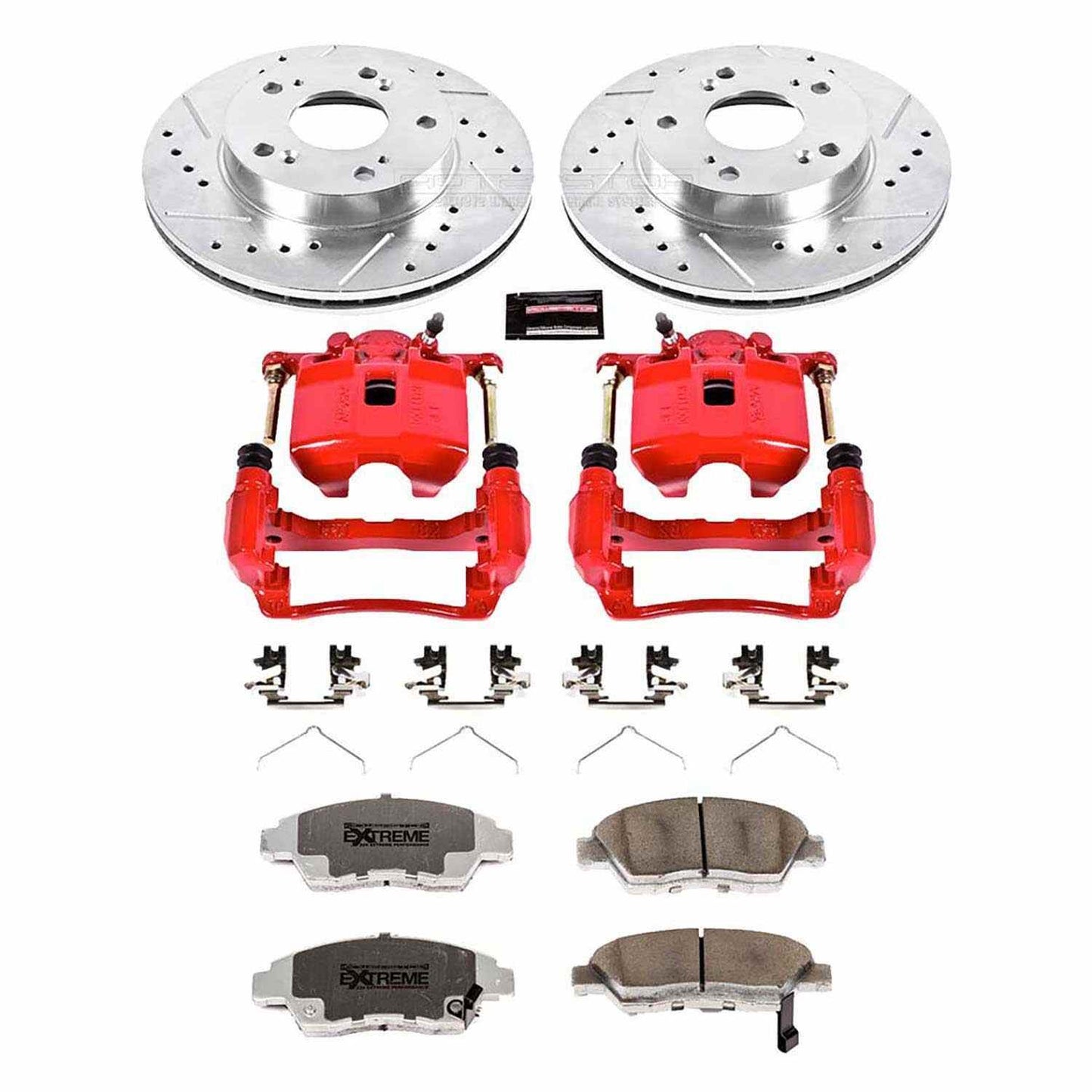 PowerStop Power Stop 06-11 Honda Civic Front Z26 Street Warrior Brake Kit w/Calipers KC2389-26
