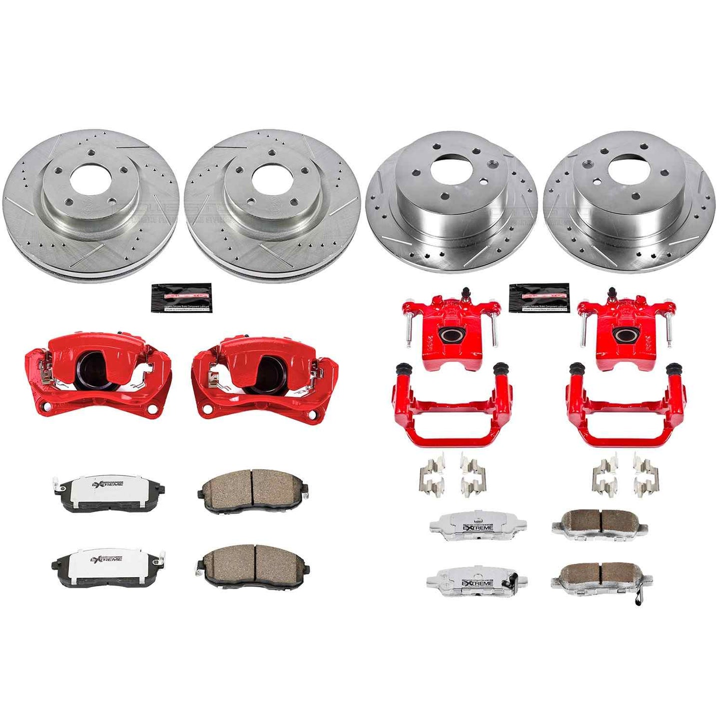 PowerStop Power Stop 2010 Nissan Altima Z26 Street Kit w/ Calipers - Front and Rear KC242-26