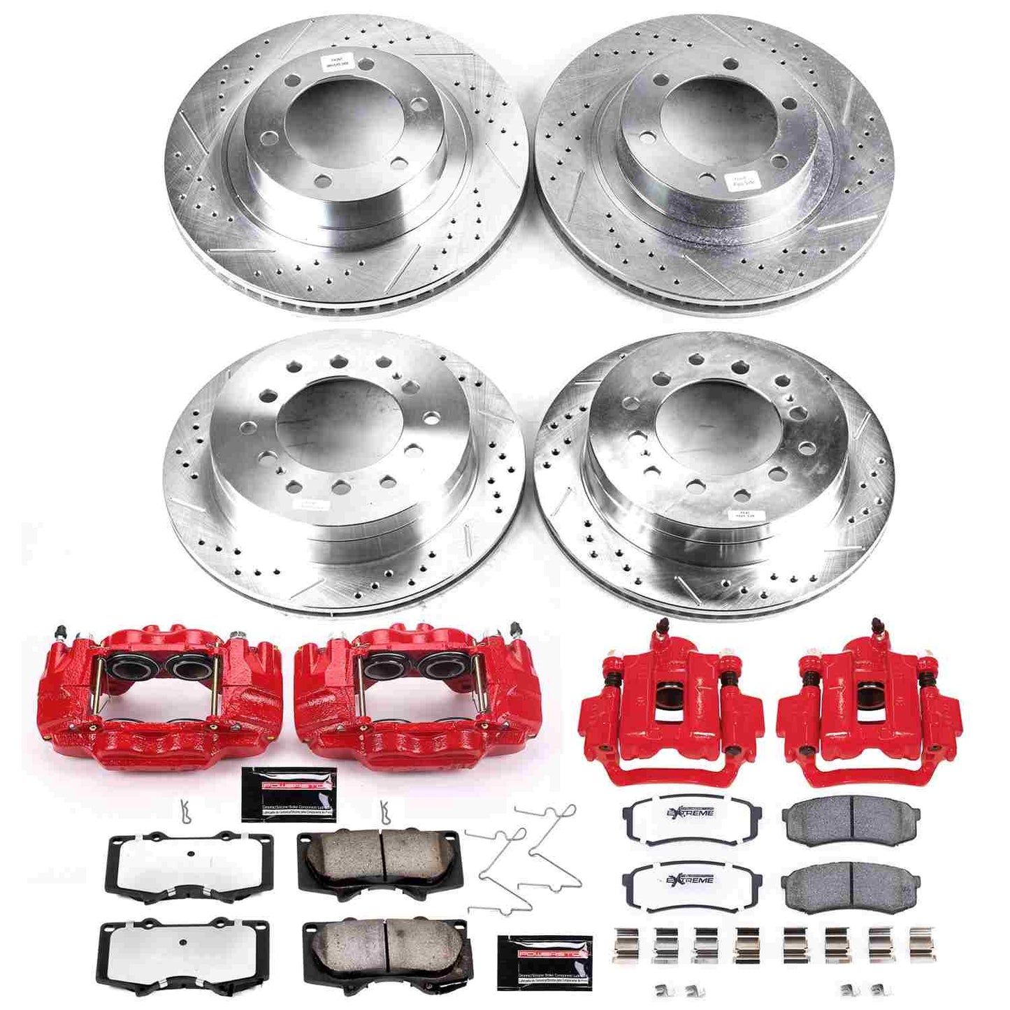 PowerStop Power Stop 03-09 Lexus GX470 Z36 Truck and Tow Kit w/ Calipers - Front and Rear KC2422A-36