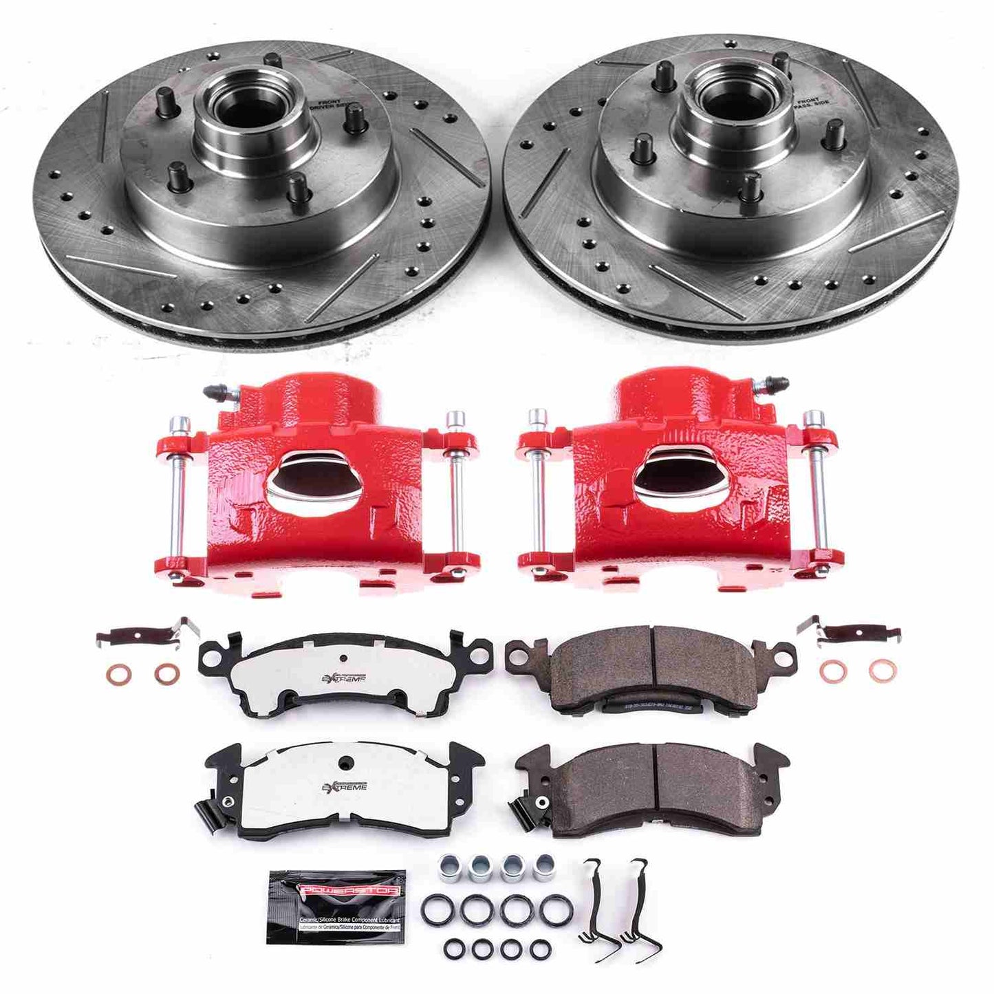 PowerStop Power Stop 1977 Buick Century Front Z26 Street Warrior Brake Kit w/Calipers KC2580A-26