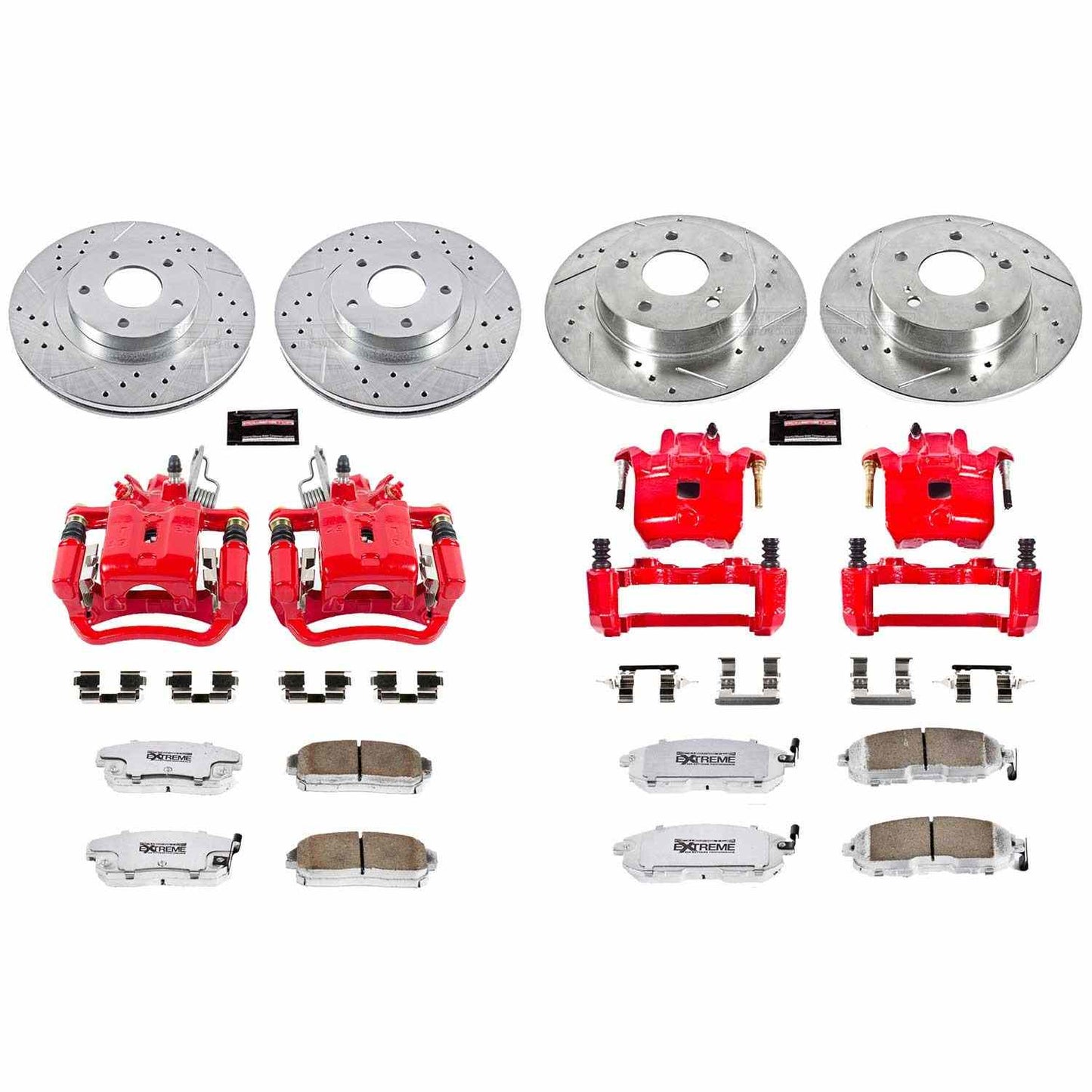 PowerStop Power Stop 02-04 Infiniti I35 Z26 Street Kit w/ Calipers - Front and Rear KC2706-26