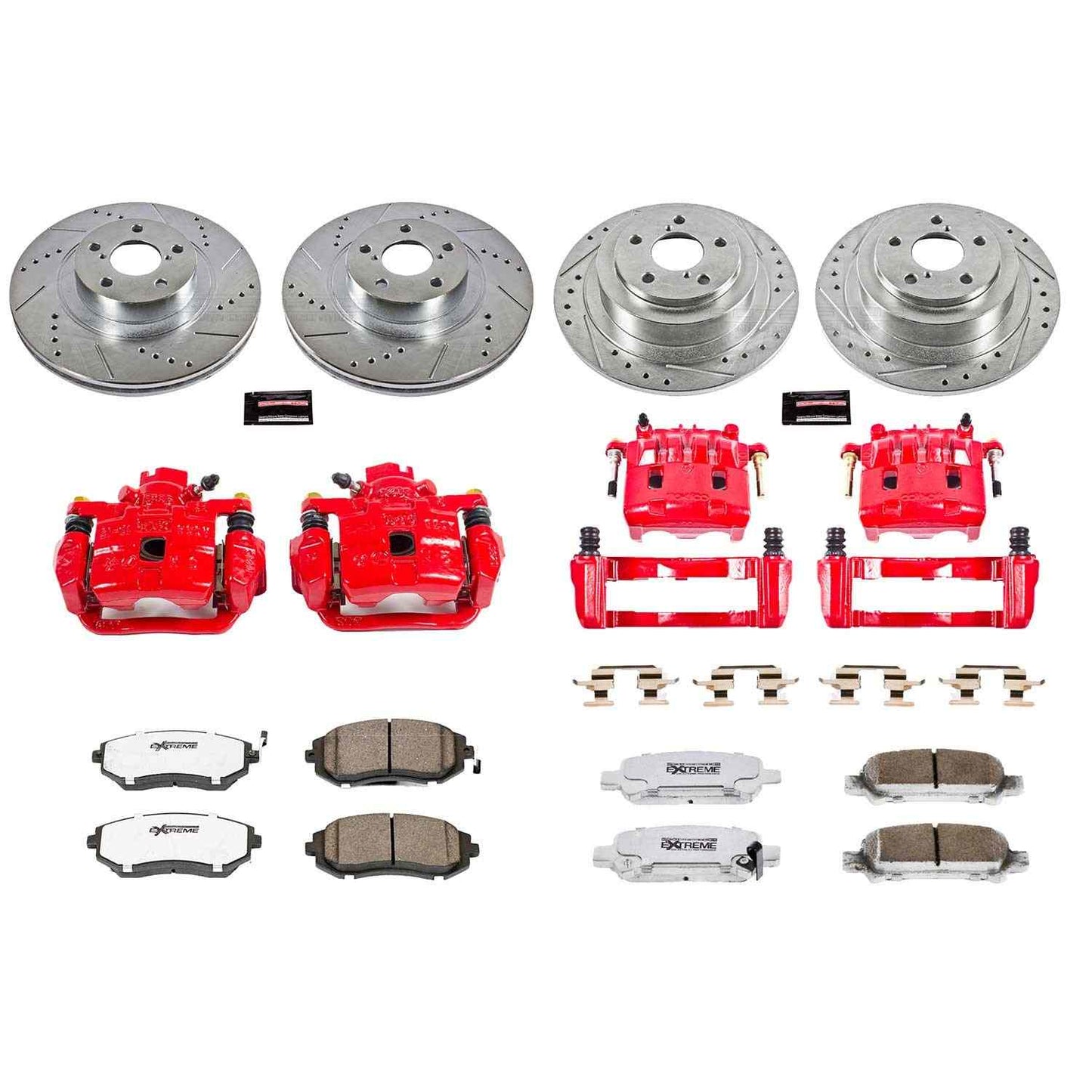 PowerStop Power Stop 04-06 Subaru Baja Z26 Street Kit w/ Calipers - Front and Rear KC2748-26