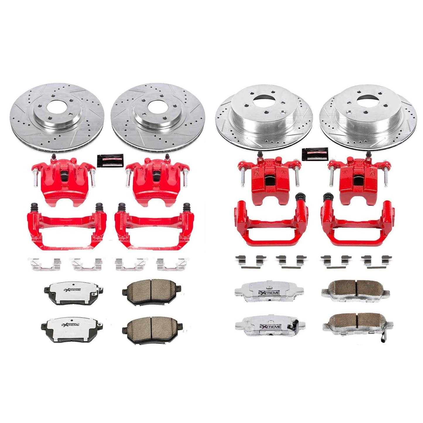 PowerStop Power Stop 03-05 Nissan Murano Z26 Street Kit w/ Calipers - Front and Rear KC2767-26