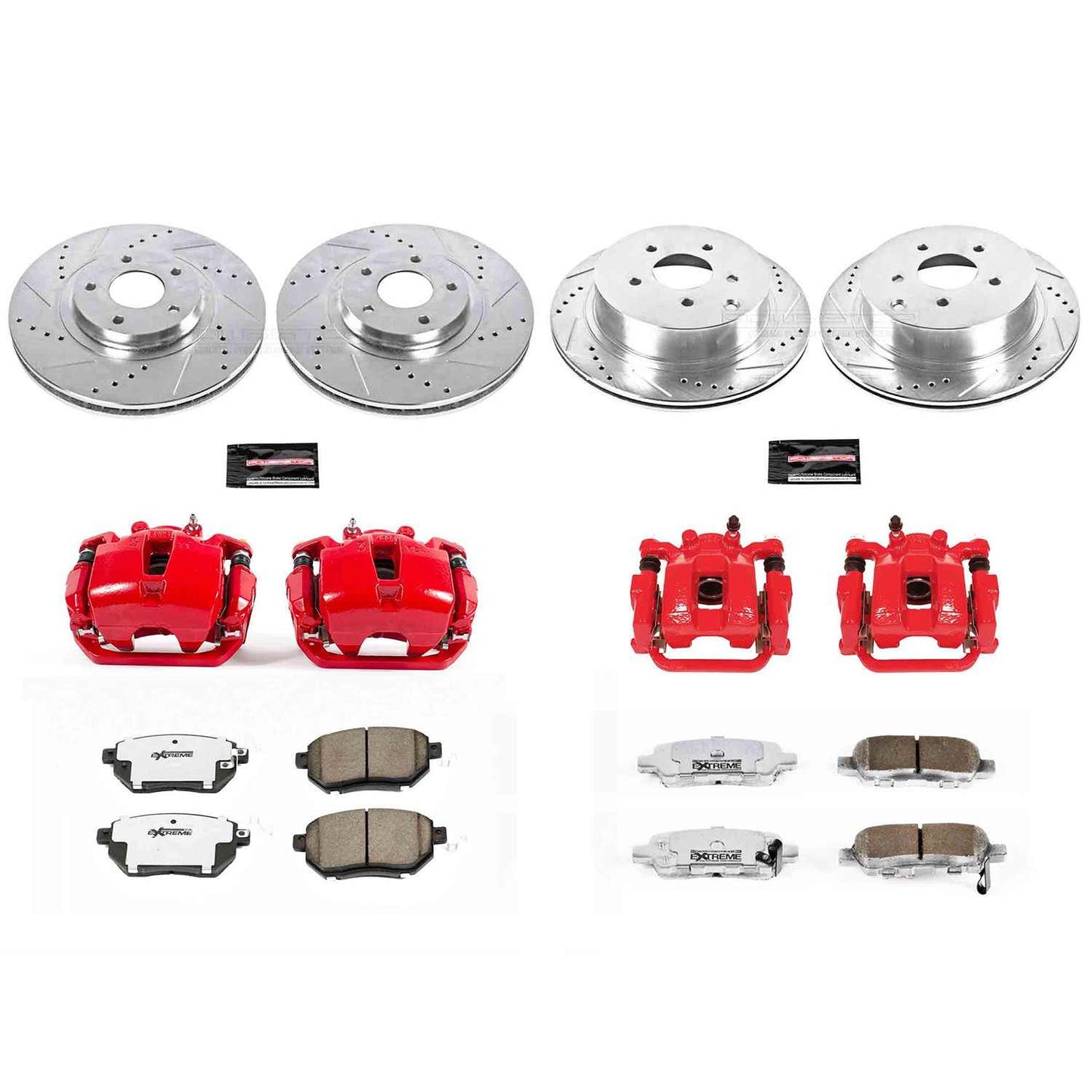 PowerStop Power Stop 03-05 Infiniti FX35 Z26 Street Kit w/ Calipers - Front and Rear KC2767A-26