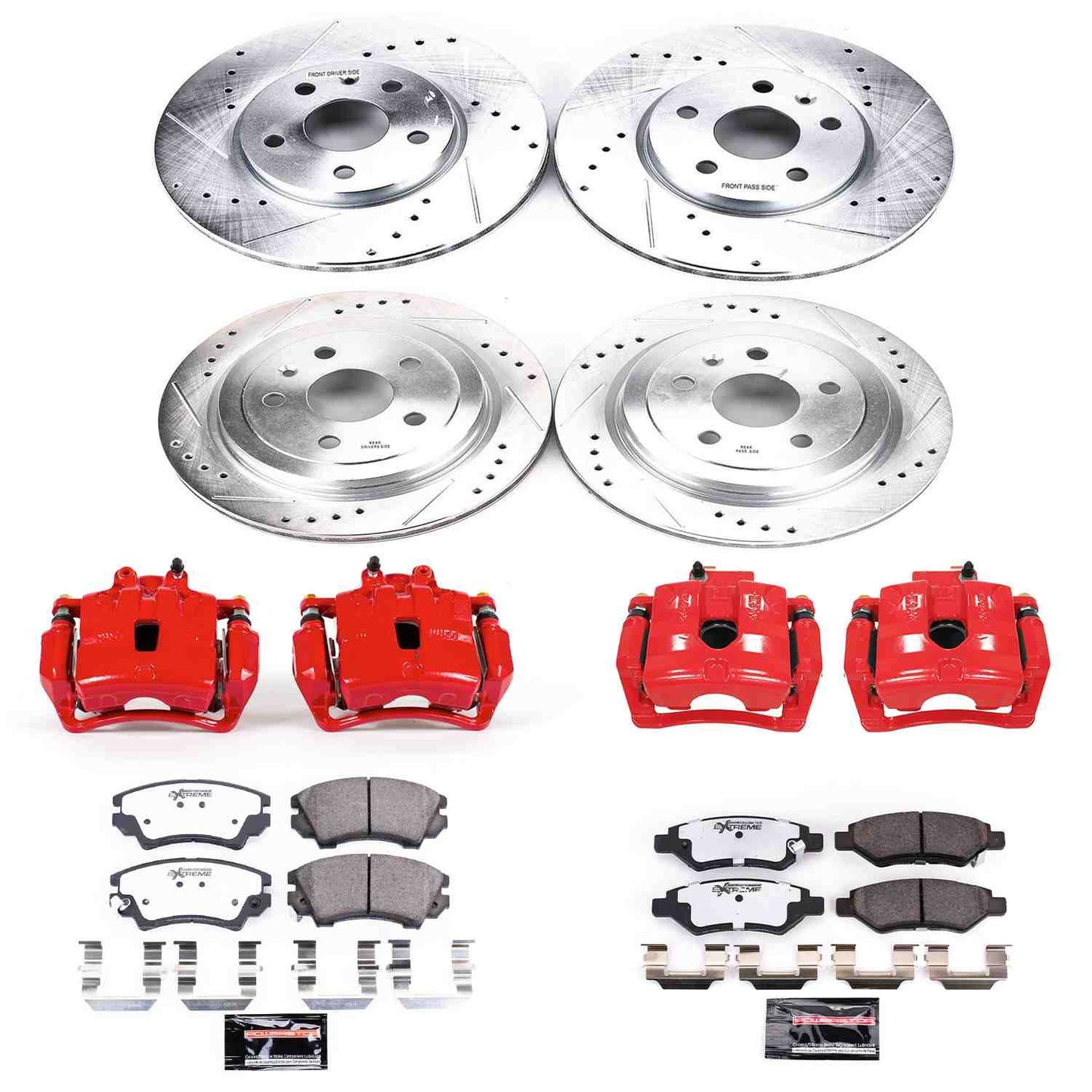 PowerStop Power Stop 10-15 Chevrolet Camaro Z26 Street Kit w/ Calipers - Front and Rear KC2816-26