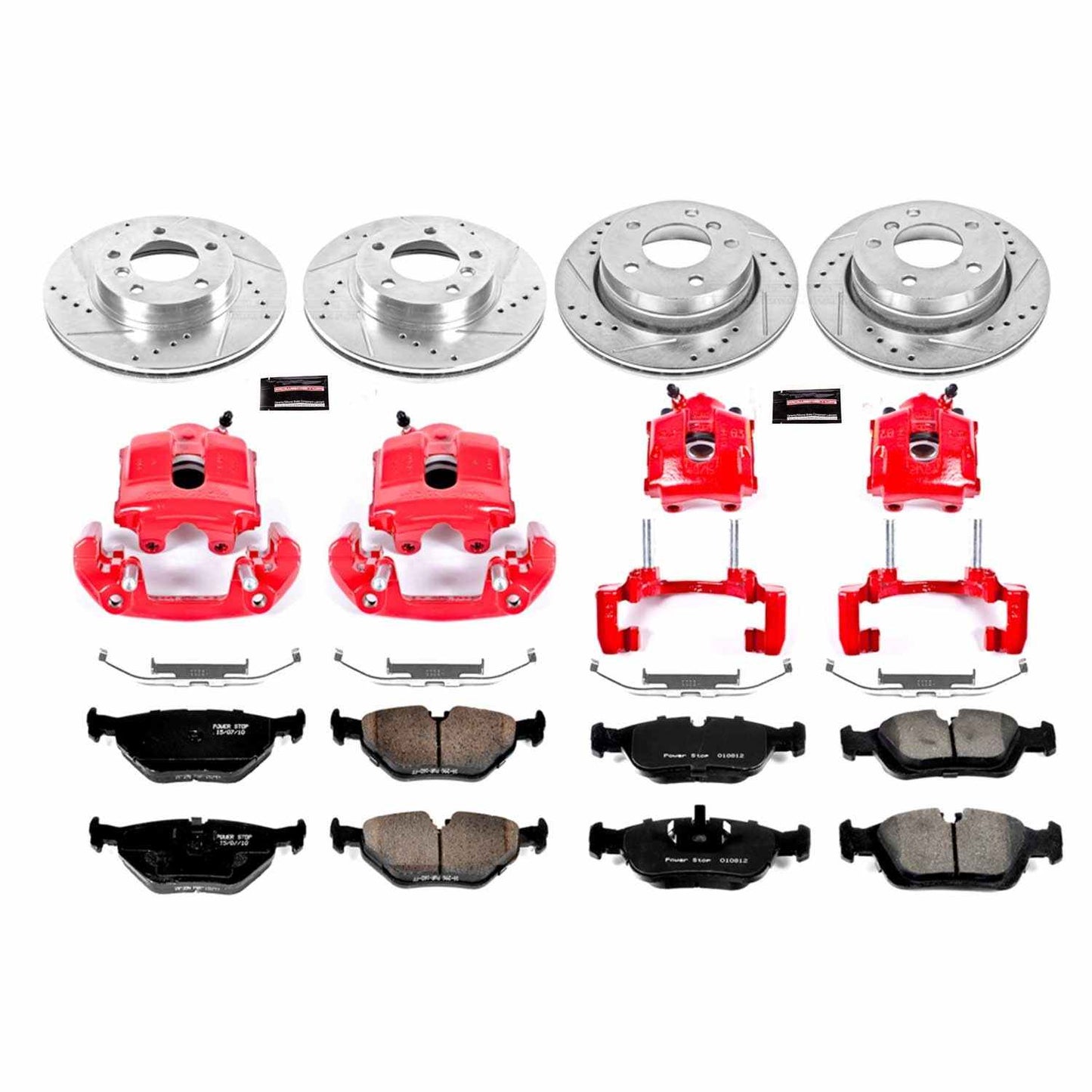 PowerStop Power Stop 2000 BMW 323Ci Z23 Evolution Kit w/ Calipers - Front and Rear KC2867
