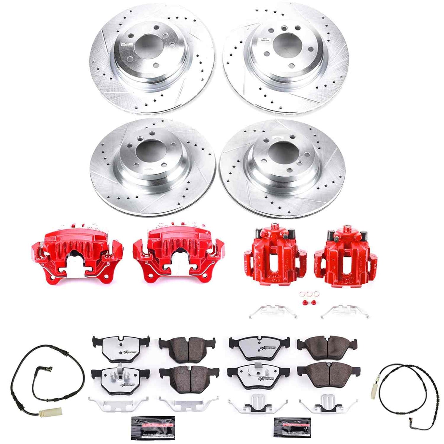 PowerStop Power Stop 2006 BMW 330i Z26 Street Kit w/ Calipers - Front and Rear KC2886-26