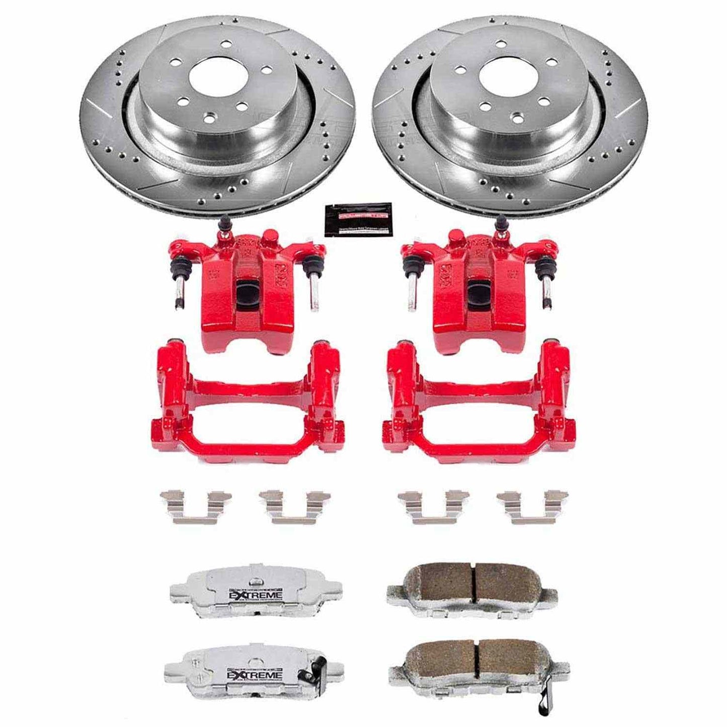 PowerStop Power Stop 07-08 Infiniti G35 Rear Z26 Street Warrior Brake Kit w/Calipers KC2986-26