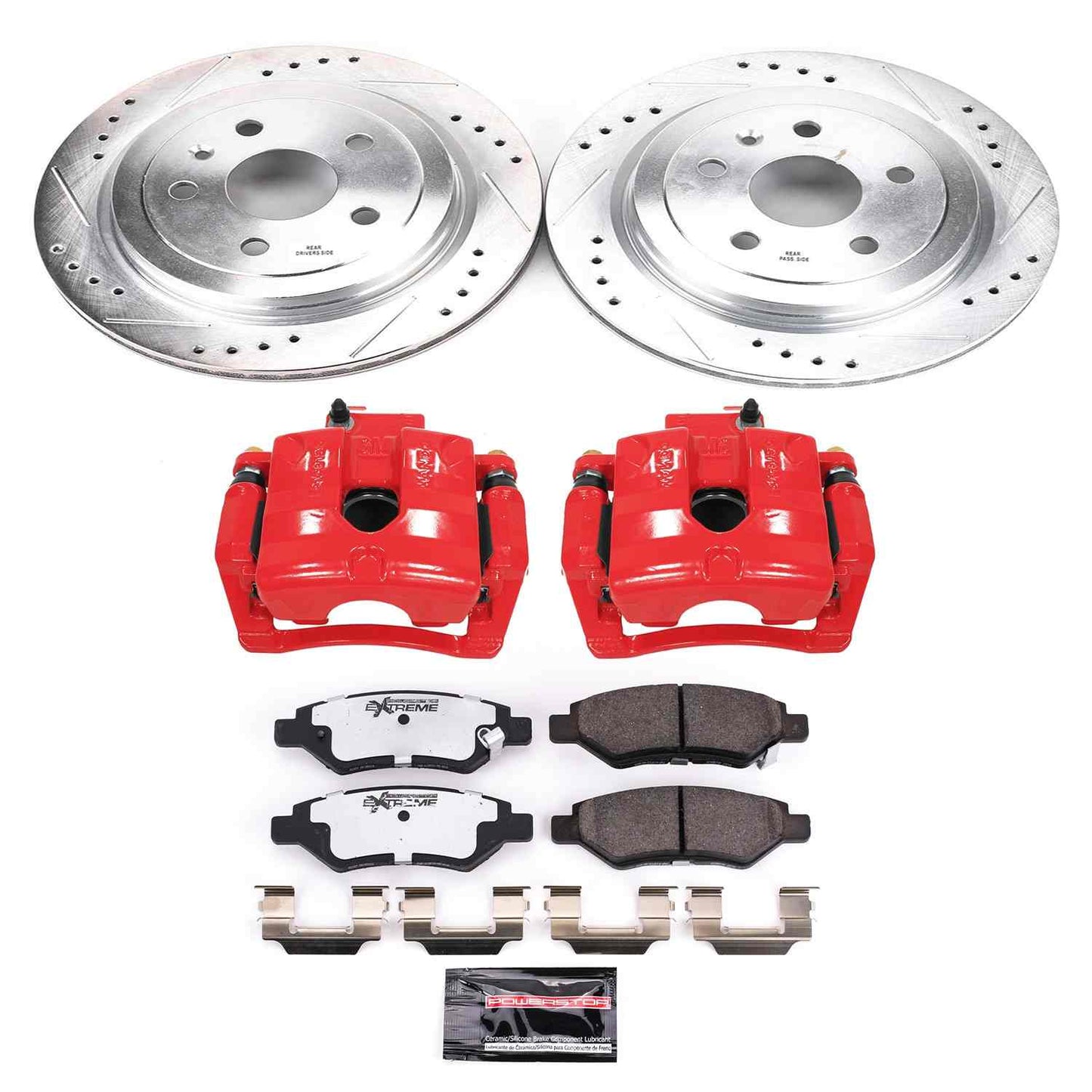 PowerStop Power Stop 10-15 Chevrolet Camaro Rear Z26 Street Warrior Brake Kit w/Calipers KC3072-26