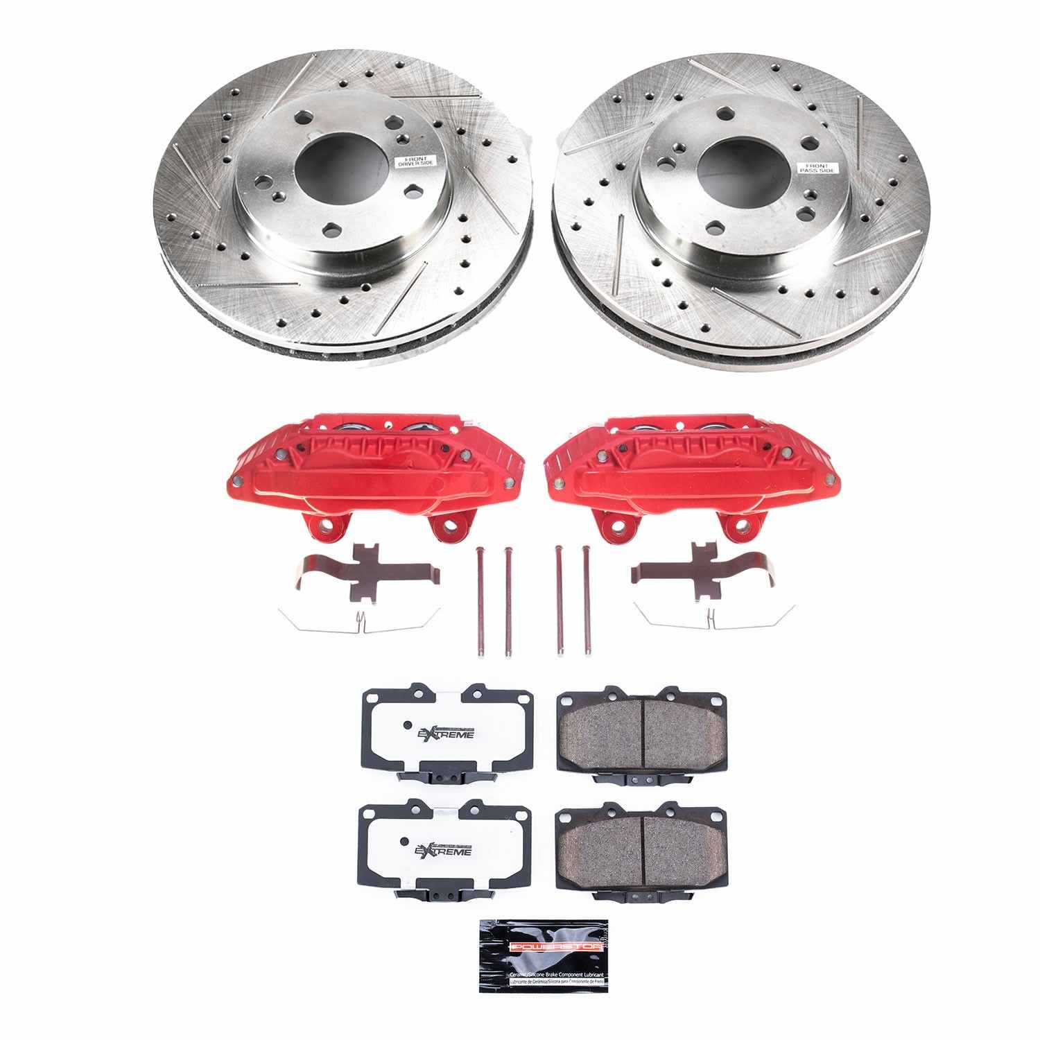 Power Stop 89-92 Nissan 300ZX Front Z26 Street Warrior Brake Kit w/Calipers KC3100-26