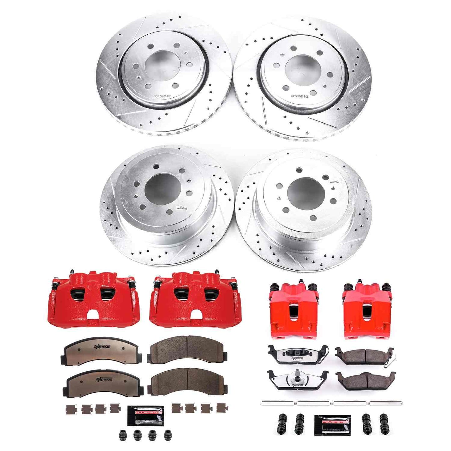 PowerStop Power Stop 10-11 Ford F-150 Z36 Truck and Tow Kit w/ Calipers - Front and Rear KC3166-36