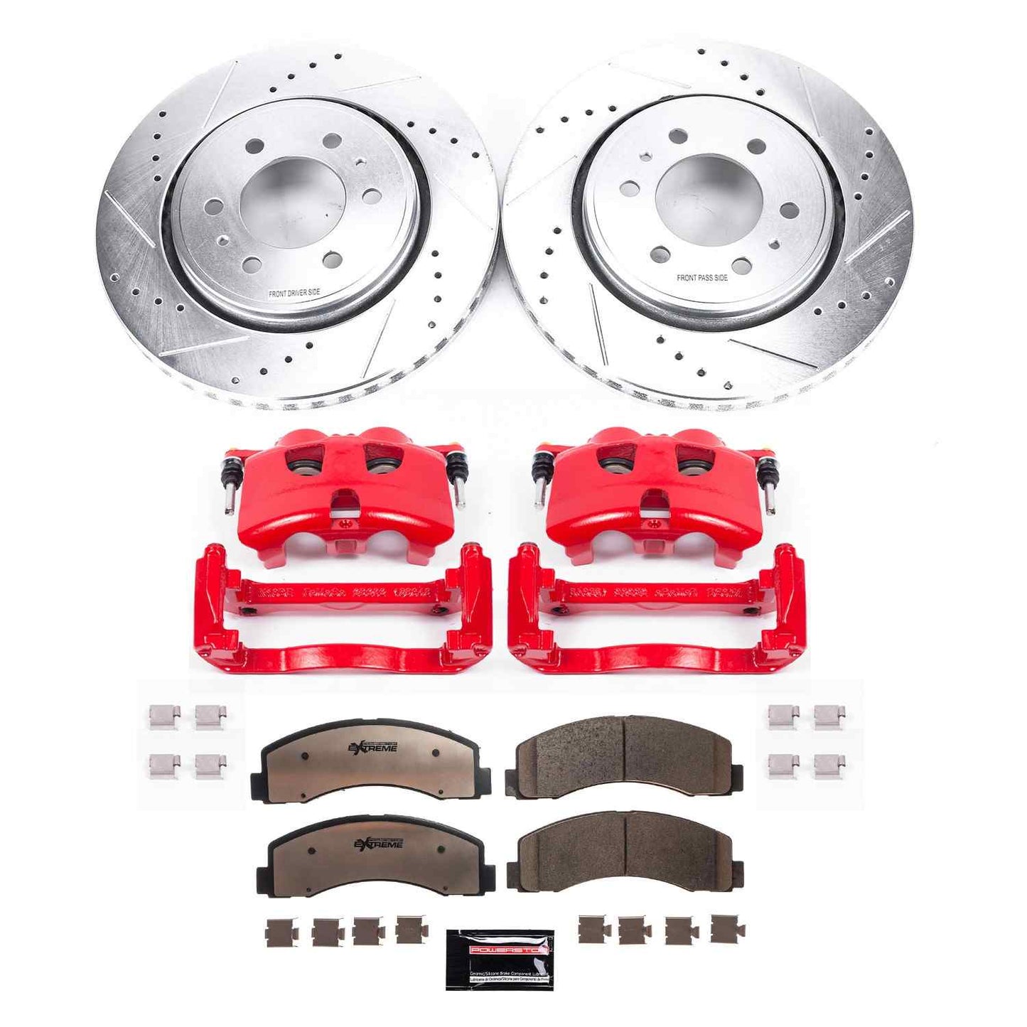 PowerStop Power Stop 12-19 Ford F-150 Front Z36 Truck & Tow Brake Kit w/Calipers KC3167A-36