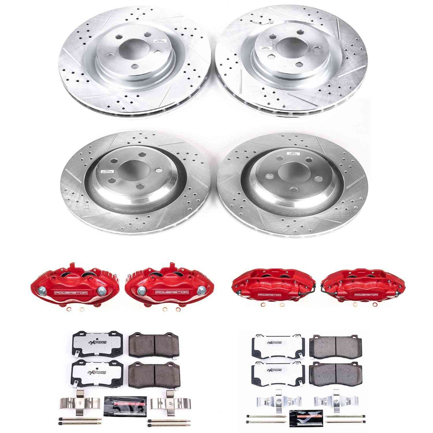 PowerStop Power Stop 05-10 Chrysler 300 Z26 Street Kit w/ Calipers - Front and Rear KC4023-26