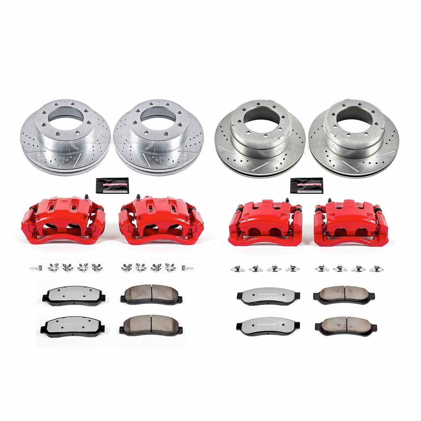 PowerStop Power Stop 05-10 Ford F-350 Super Duty Z36 Truck and Tow Kit w/ Calipers - Front and Rear KC4033-36
