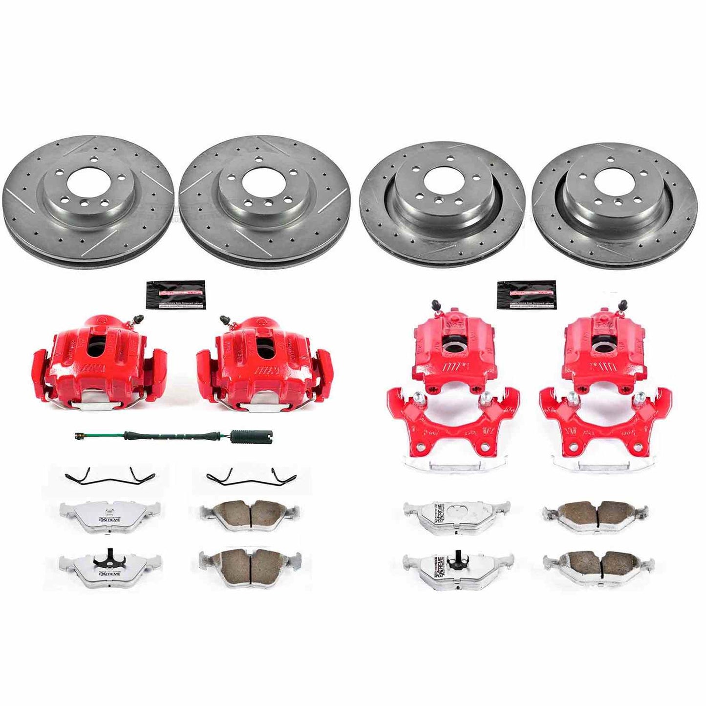 PowerStop Power Stop 95-99 BMW M3 Z26 Street Kit w/ Calipers - Front and Rear KC4229-26