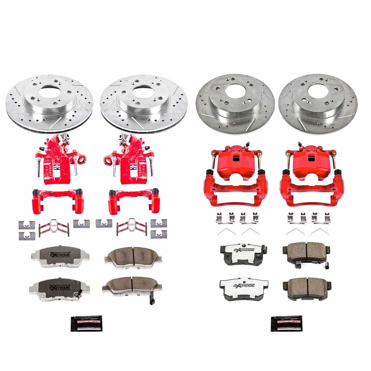 PowerStop Power Stop 09-11 Honda Civic Z26 Street Kit w/ Calipers - Front and Rear KC4276-26