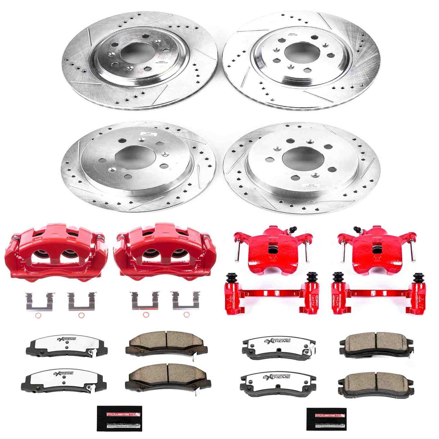 PowerStop Power Stop 08-09 Buick Allure Z26 Street Kit w/ Calipers - Front and Rear KC4377-26