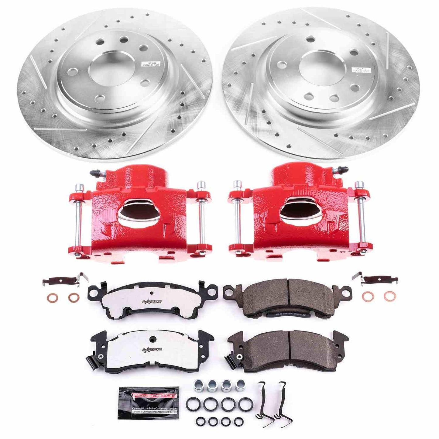 PowerStop Power Stop 1977 Cadillac Fleetwood Front Z26 Street Warrior Brake Kit w/Calipers KC4539B-26