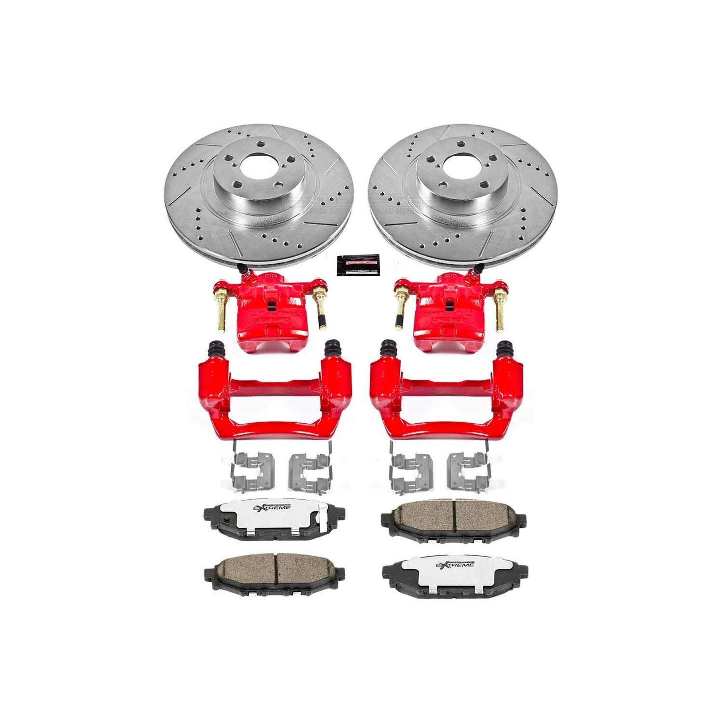PowerStop Power Stop 09-13 Subaru Forester Rear Z26 Street Warrior Brake Kit w/Calipers KC4631-26