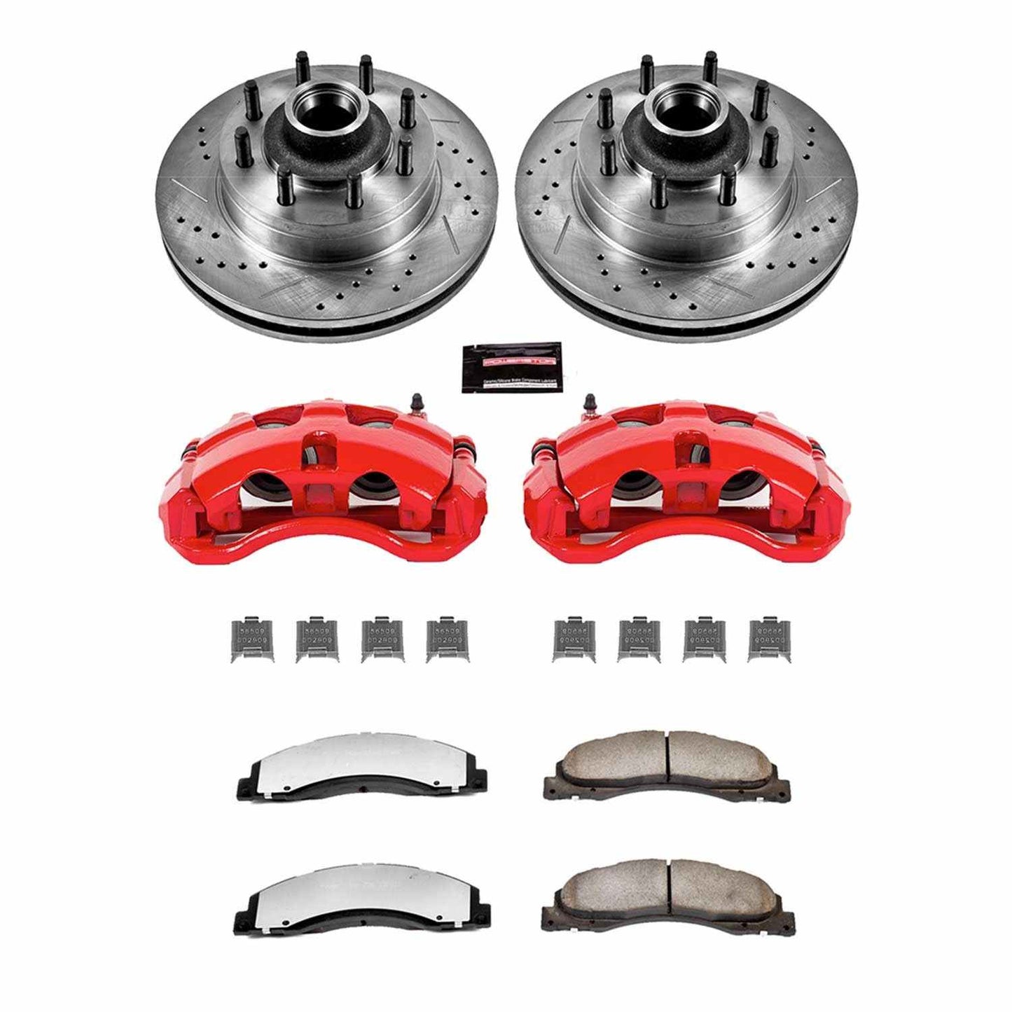 PowerStop Power Stop 08-14 Ford E-150 Front Z36 Truck & Tow Brake Kit w/Calipers KC4716-36