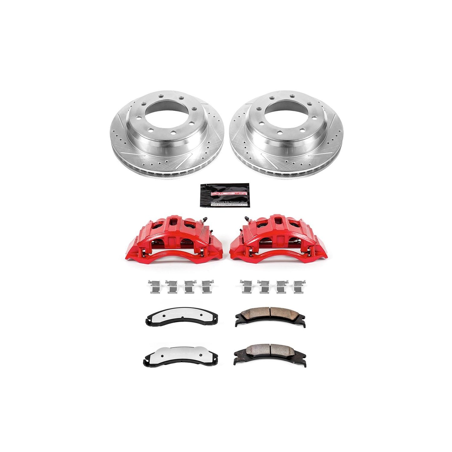 PowerStop Power Stop 08-14 Ford E-150 Rear Z36 Truck & Tow Brake Kit w/Calipers KC4718-36