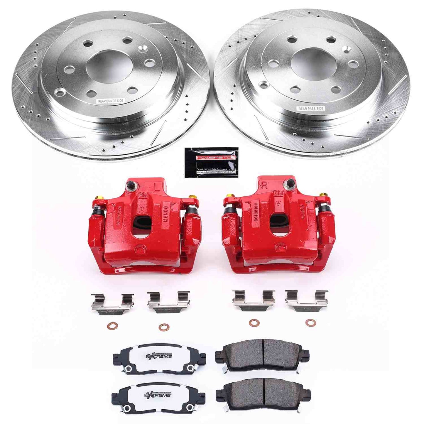 PowerStop Power Stop 08-17 Buick Enclave Rear Z26 Street Warrior Brake Kit w/Calipers KC5262-26
