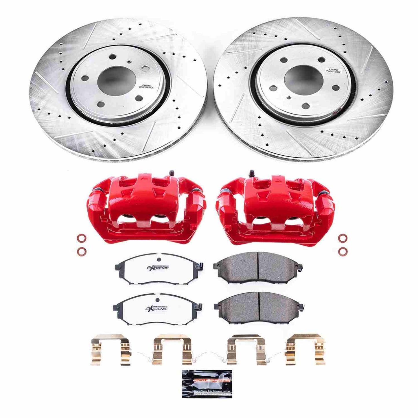 PowerStop Power Stop 05-12 Infiniti FX35 Front Z26 Street Warrior Brake Kit w/Calipers KC5264-26